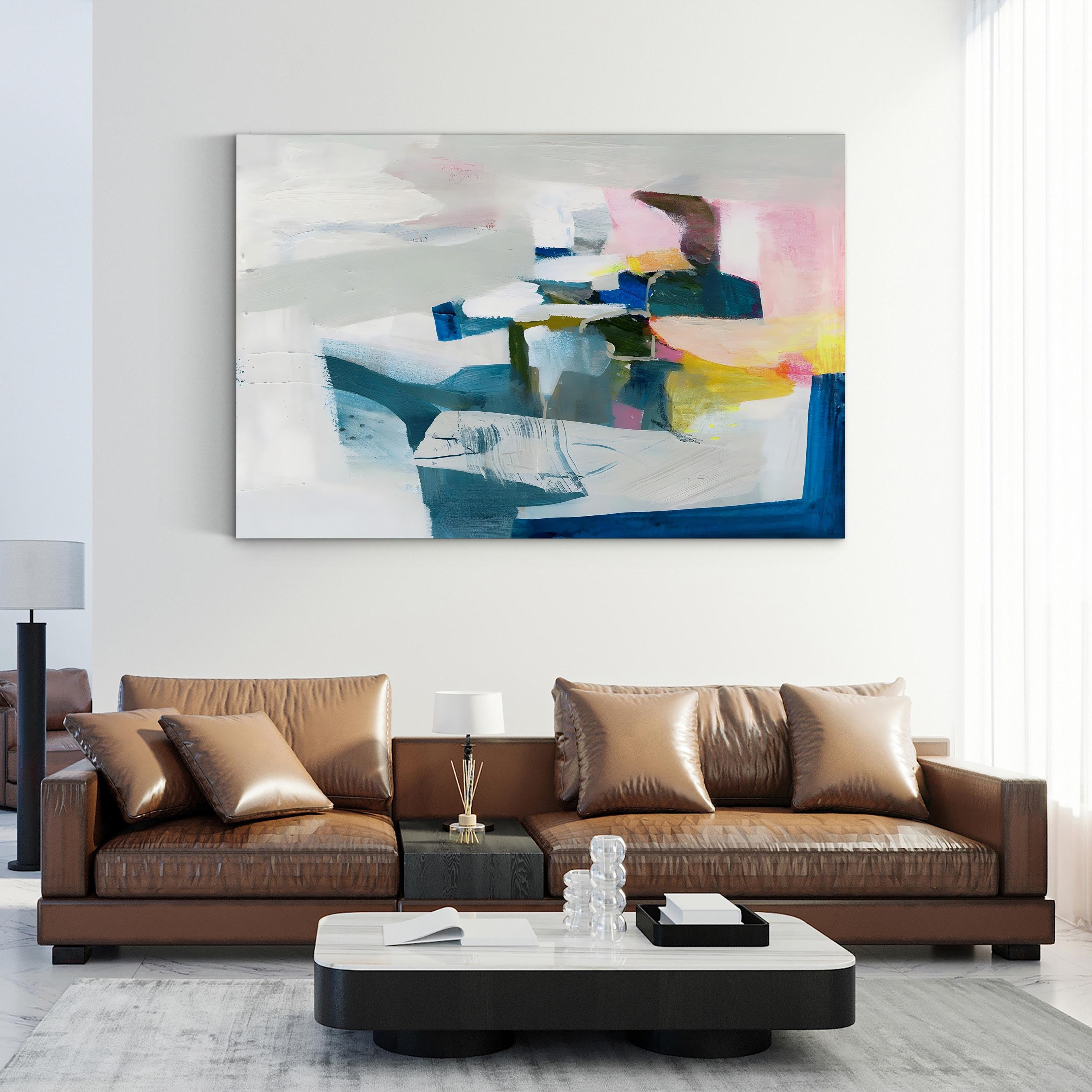 Costa II Wall Art by Victoria Borges – Modern Abstract Coastal Seascape Canvas