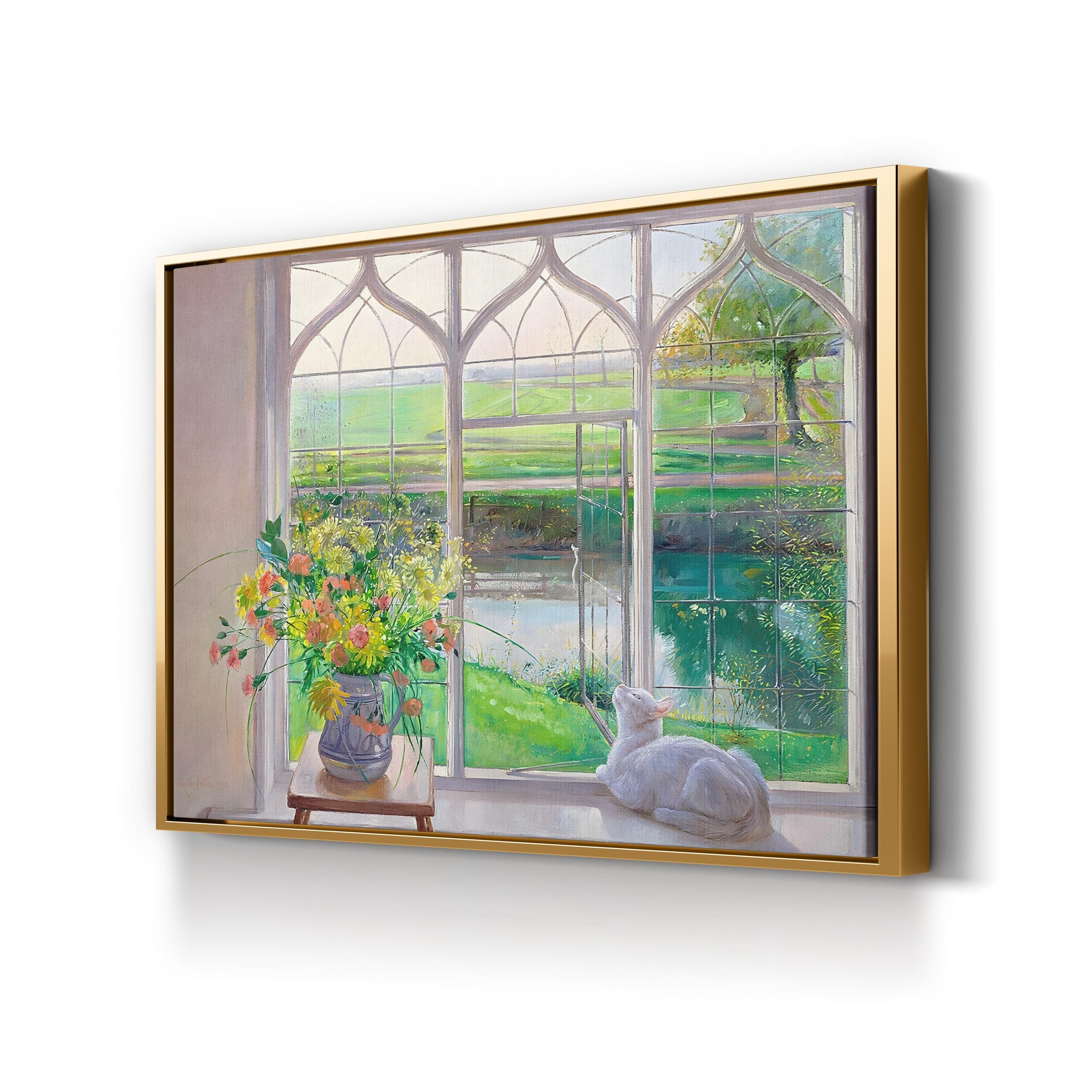 Dawn Breeze Wall Art | Soft Morning Landscape Canvas by Timothy Easton
