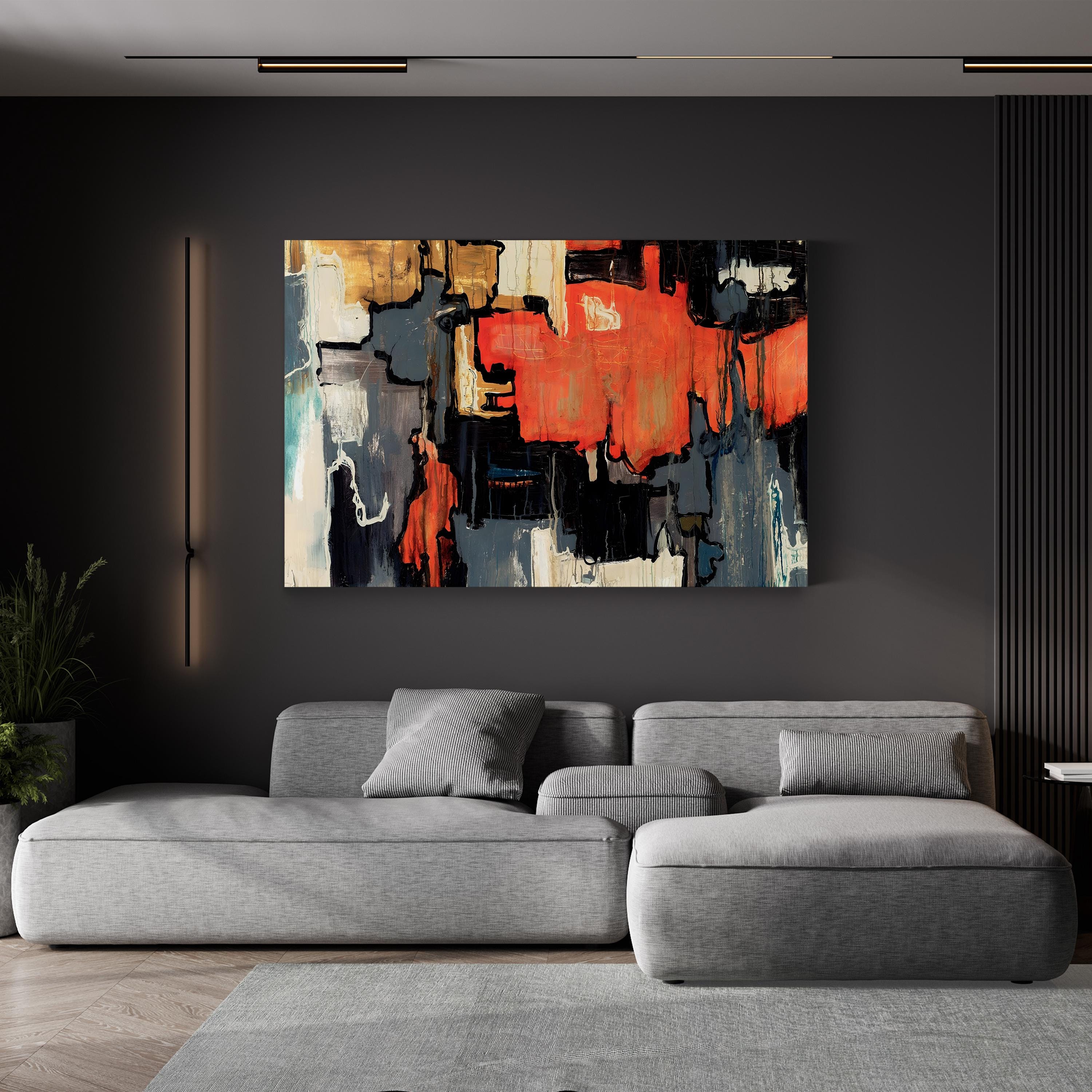 Dalliance Color Field Abstract – Joshua Schicker Wall Art | Contemporary Abstract Canvas Print