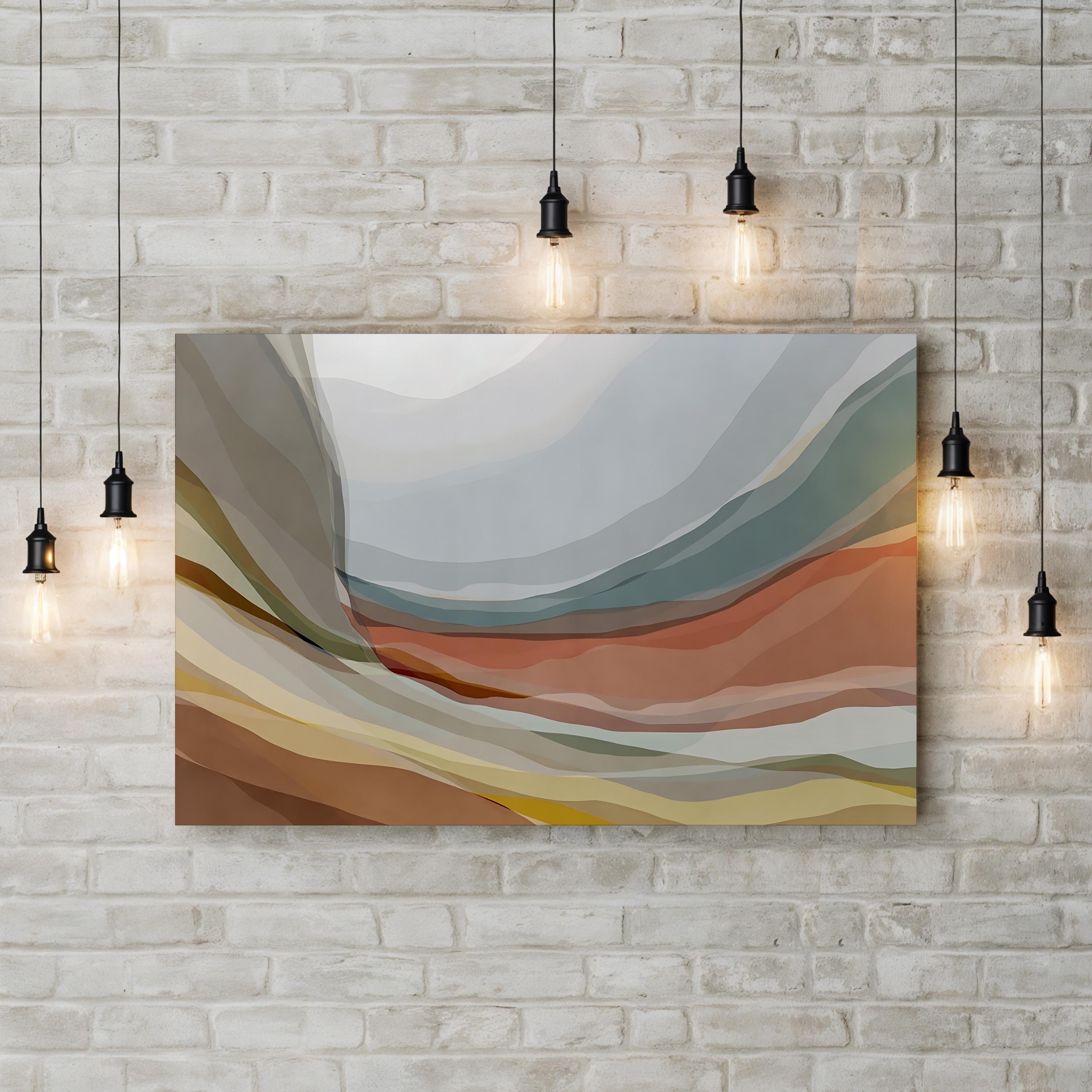 Desert Hills Wall Art – Contemporary Abstract Desert Landscape by PI Studio
