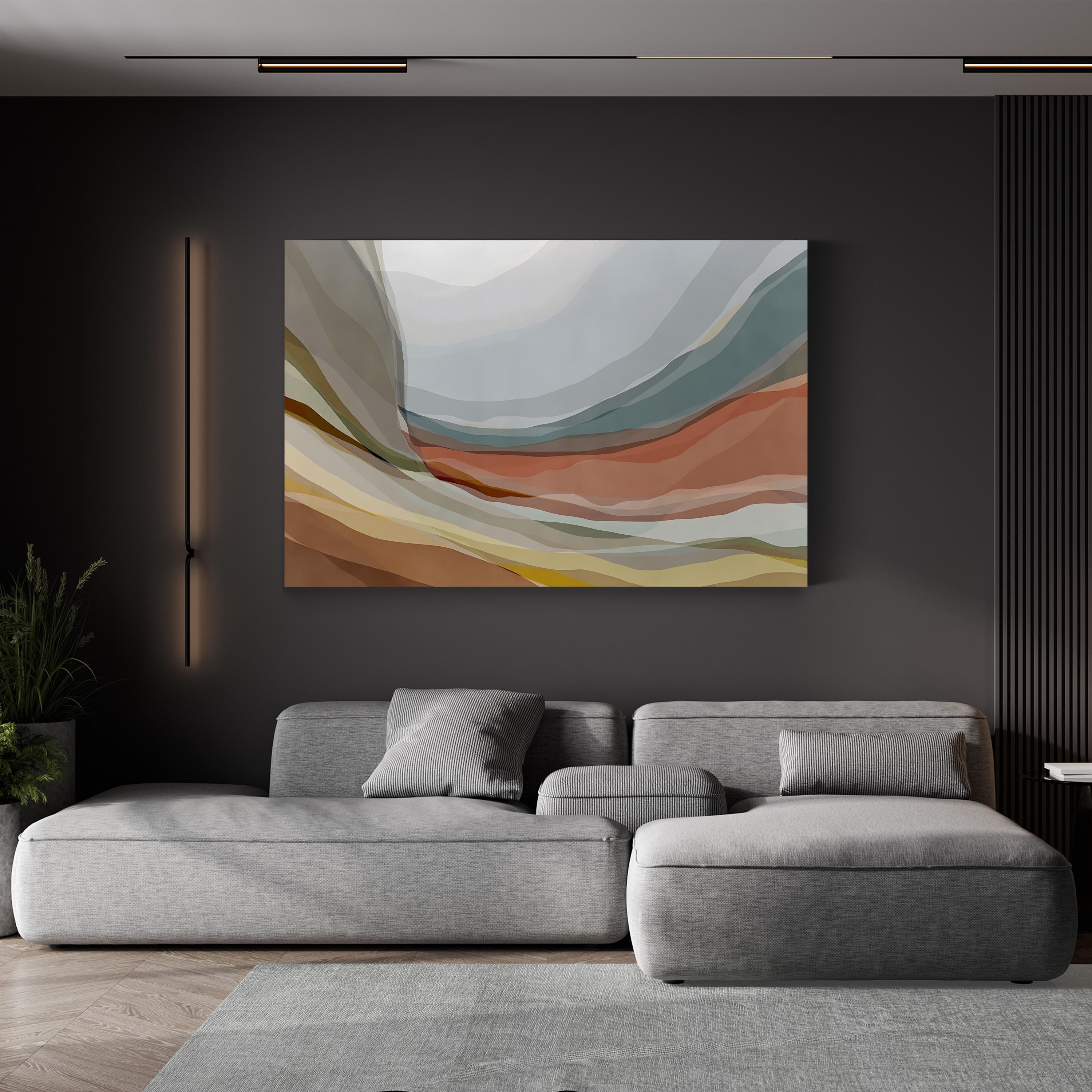 Desert Hills Wall Art – Contemporary Abstract Desert Landscape by PI Studio
