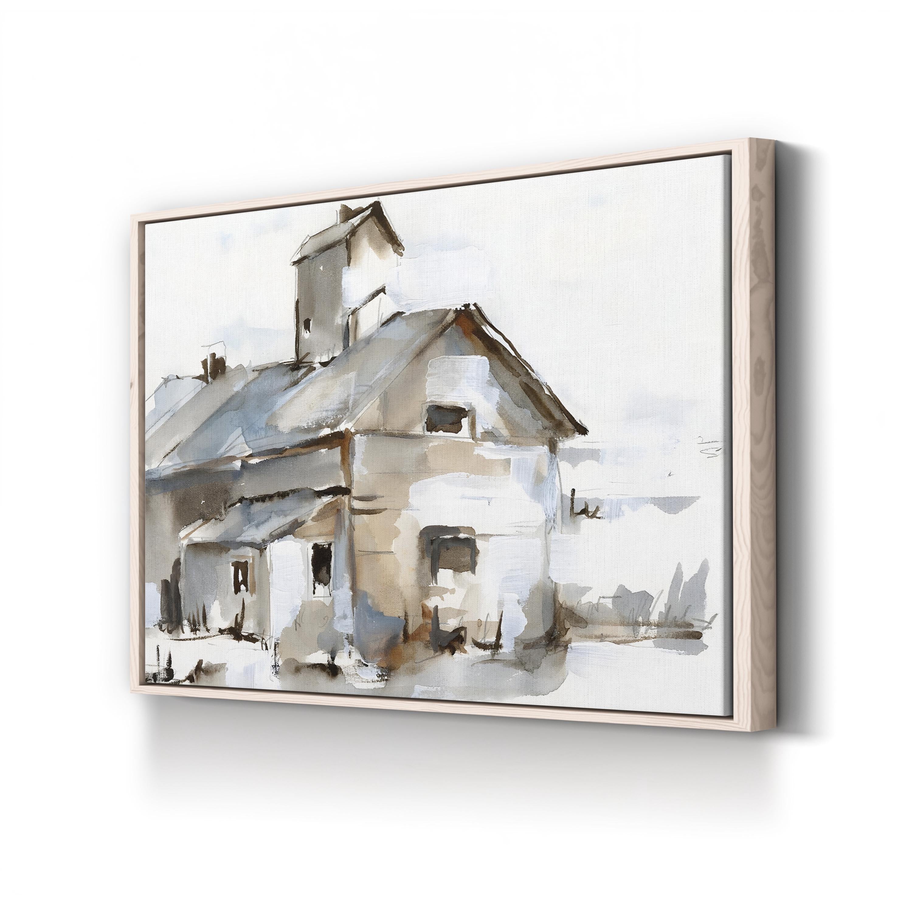 Dilapidated Barn II Wall Art by Ethan Harper – Rustic Farmhouse Landscape Canvas