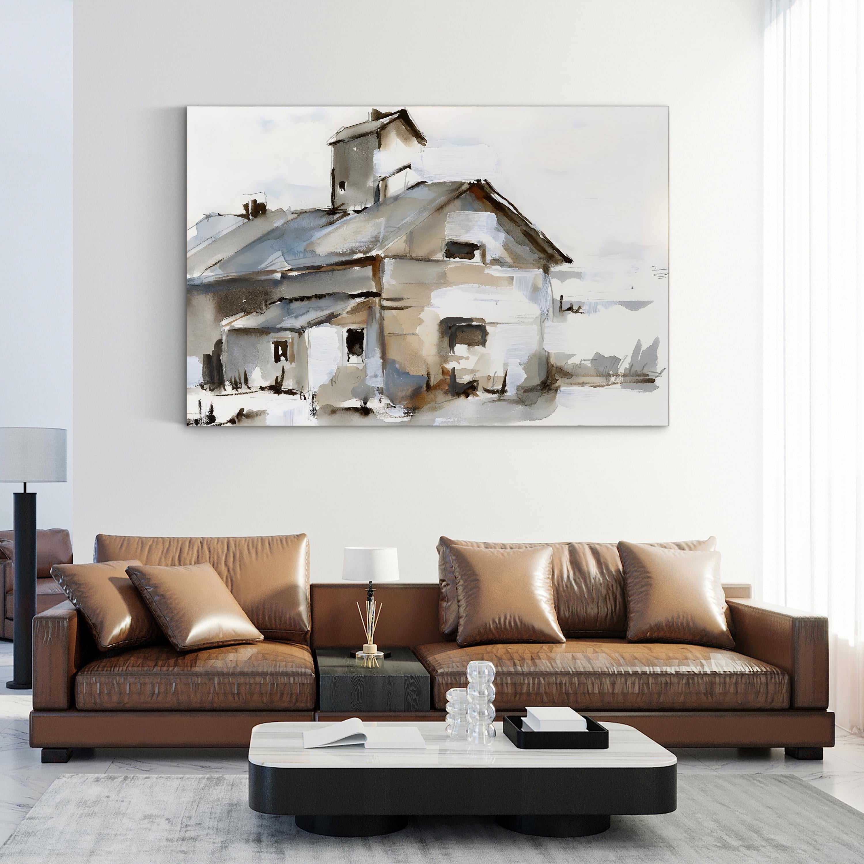Dilapidated Barn II Wall Art by Ethan Harper – Rustic Farmhouse Landscape Canvas