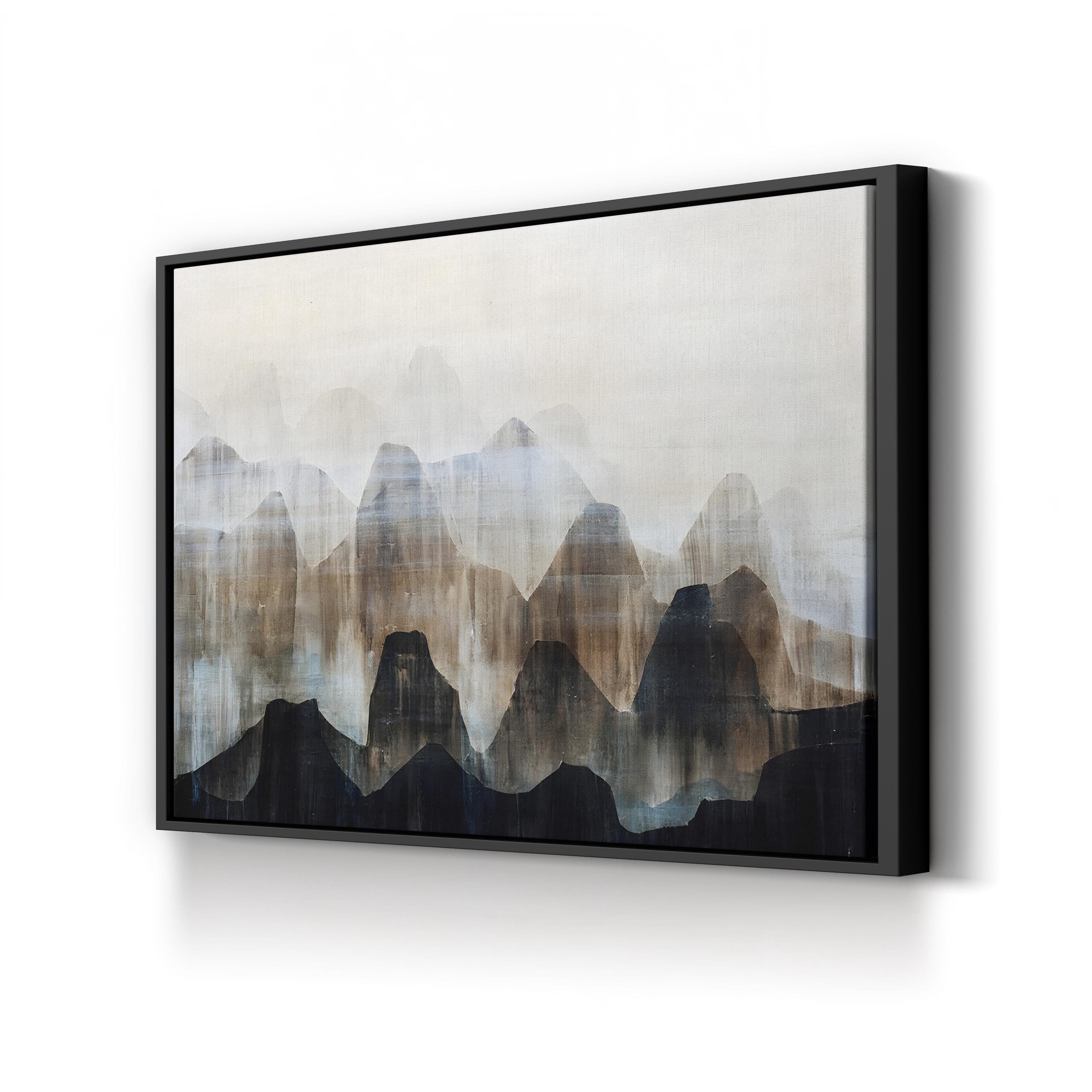 Distant Vistas II Wall Art by Farrell Douglass | Abstract Mountain Landscape in Earth Tones