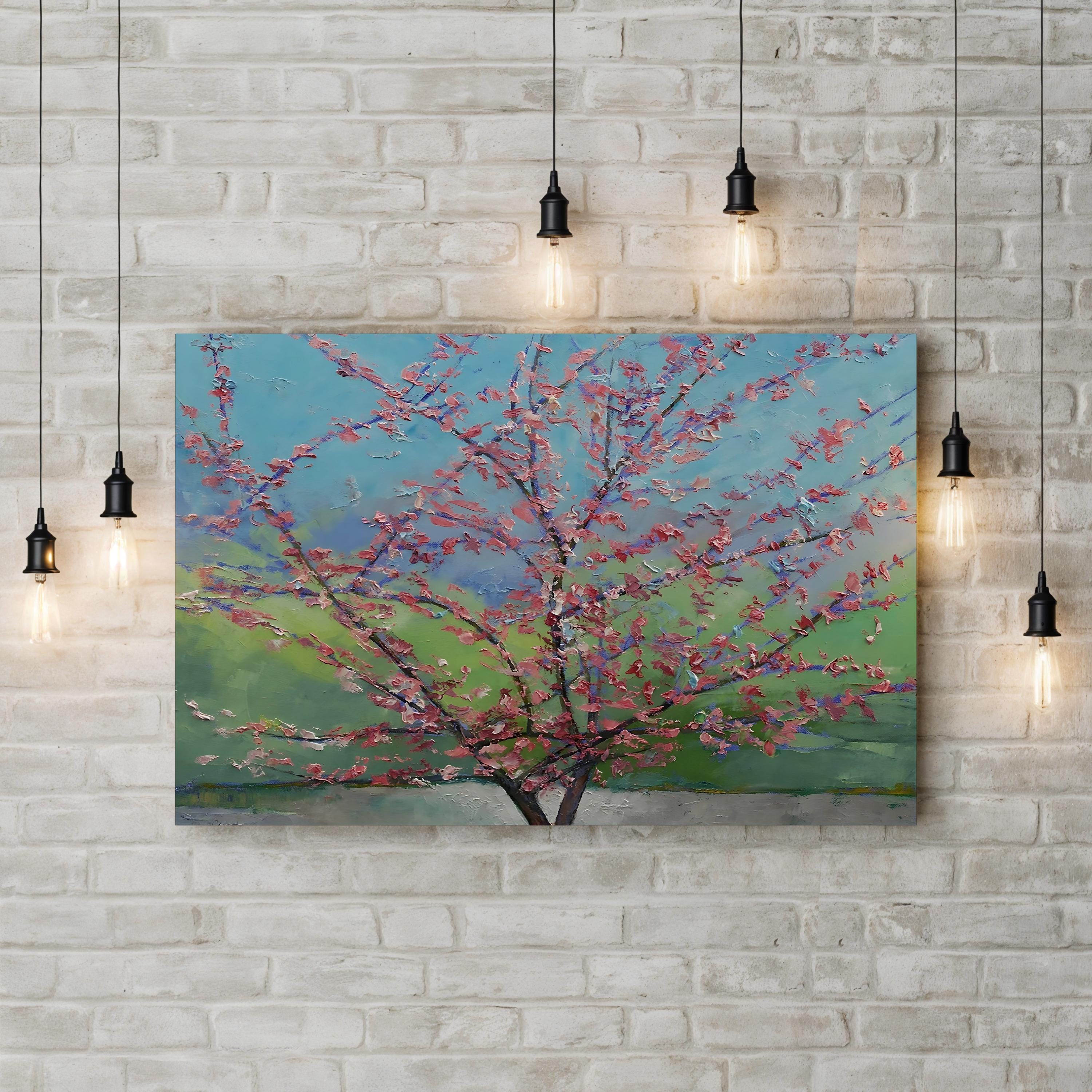 Cherry Blossom Tree Art: Spring Canvas Painting by Michael Creese