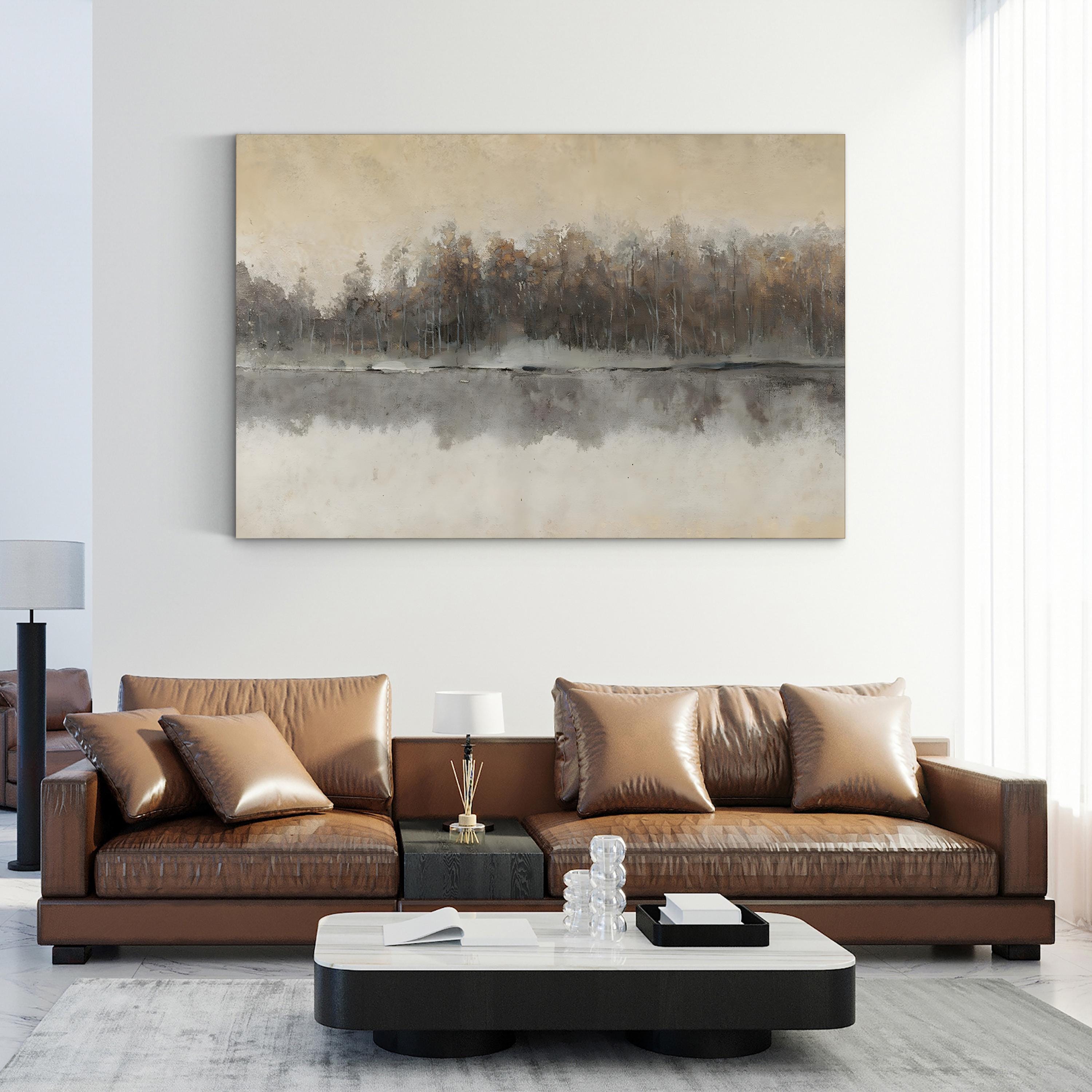 Edgewater II Misty Reflection – Tim O’Toole Wall Art | Contemporary Landscape Canvas Print