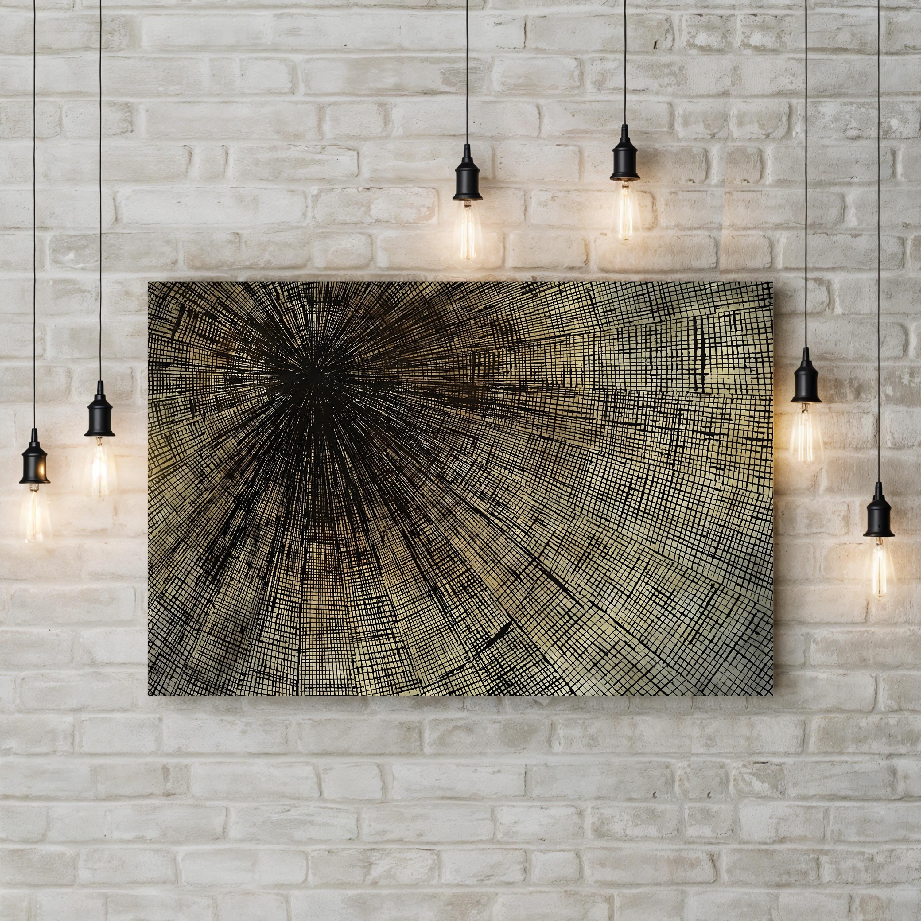 Enmeshed – Contemporary Abstract Linear Wall Art by Kari Taylor