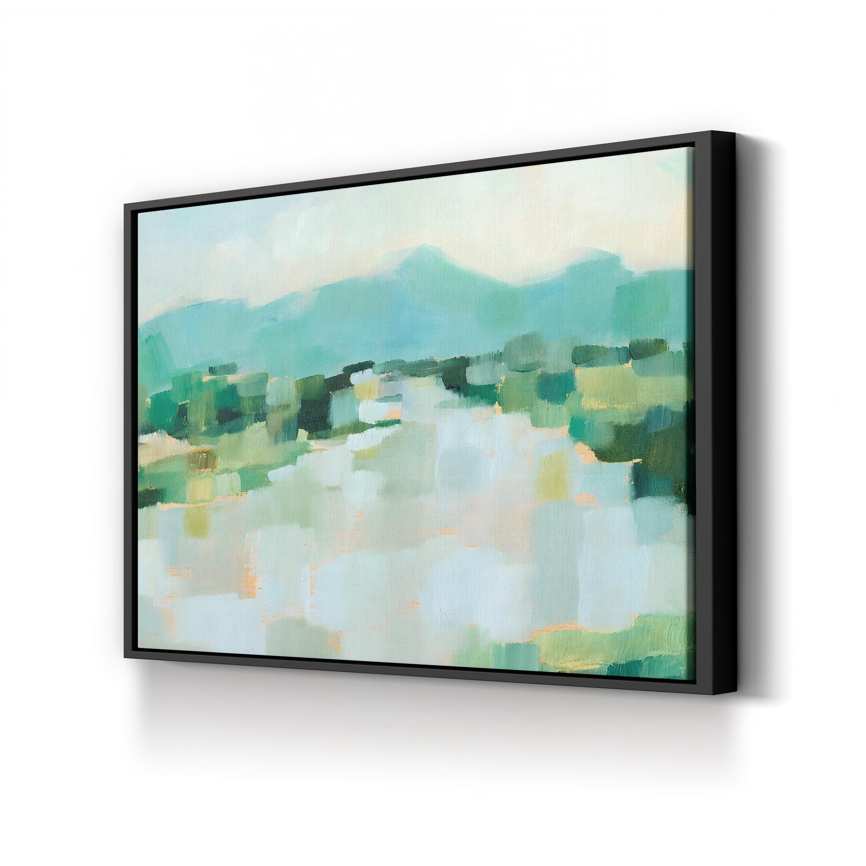 Emerald Island II Wall Art – Ethan Harper | Contemporary Green Landscape Canvas Print