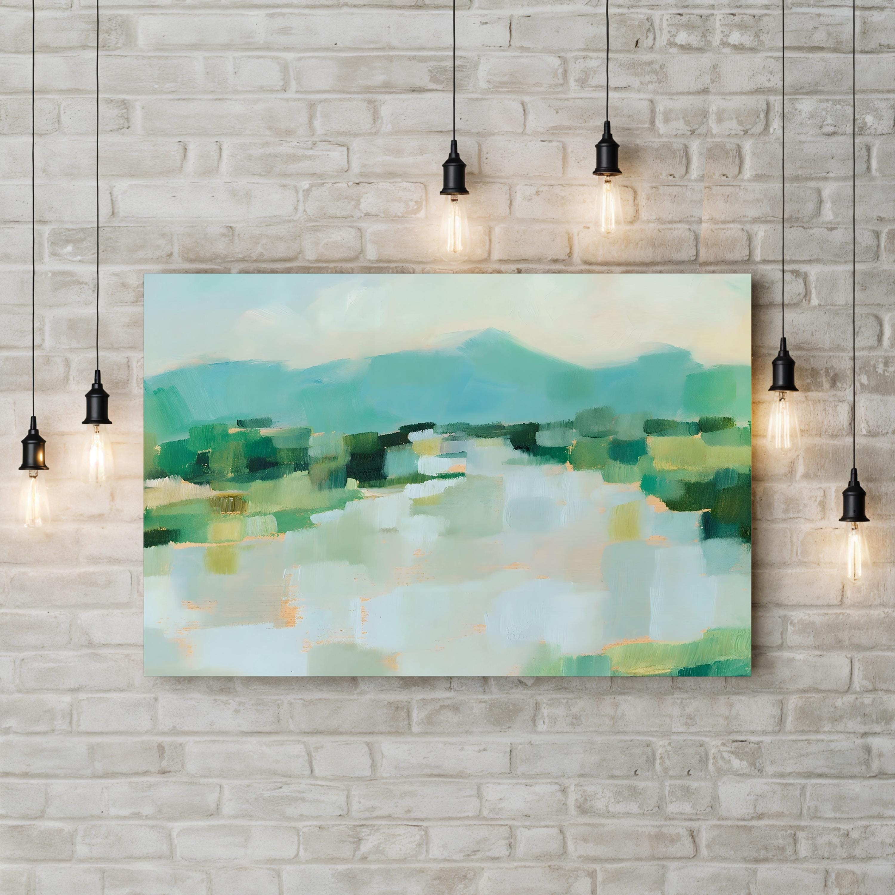 Emerald Island II Wall Art – Ethan Harper | Contemporary Green Landscape Canvas Print