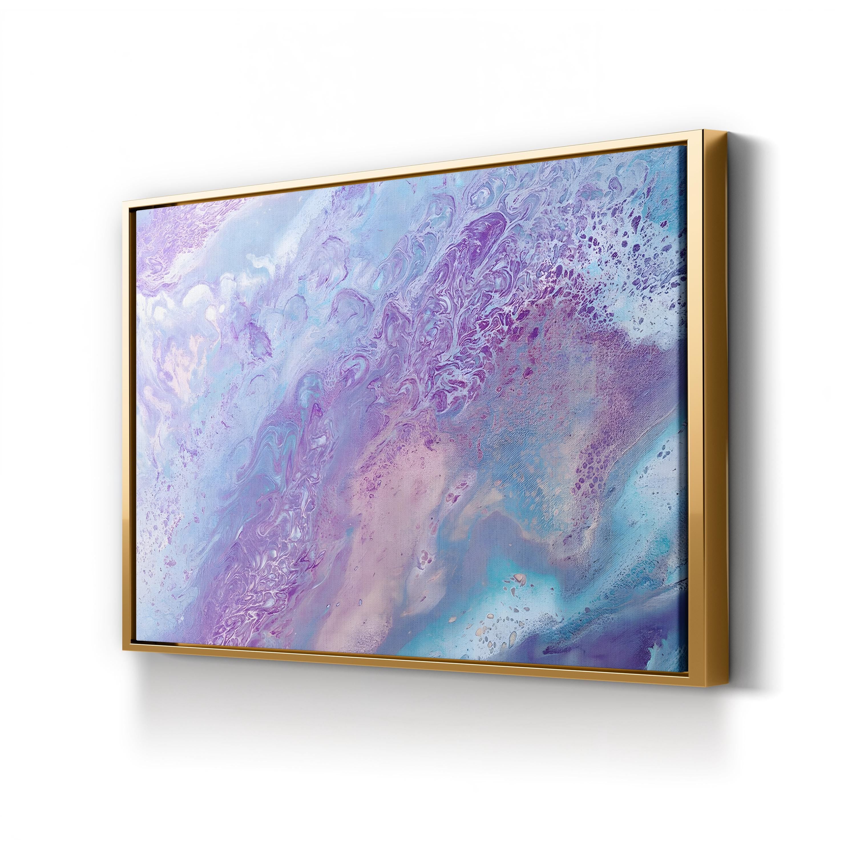 Fairy Floss III Abstract Canvas Art Print – Pastel Modern Wall Decor