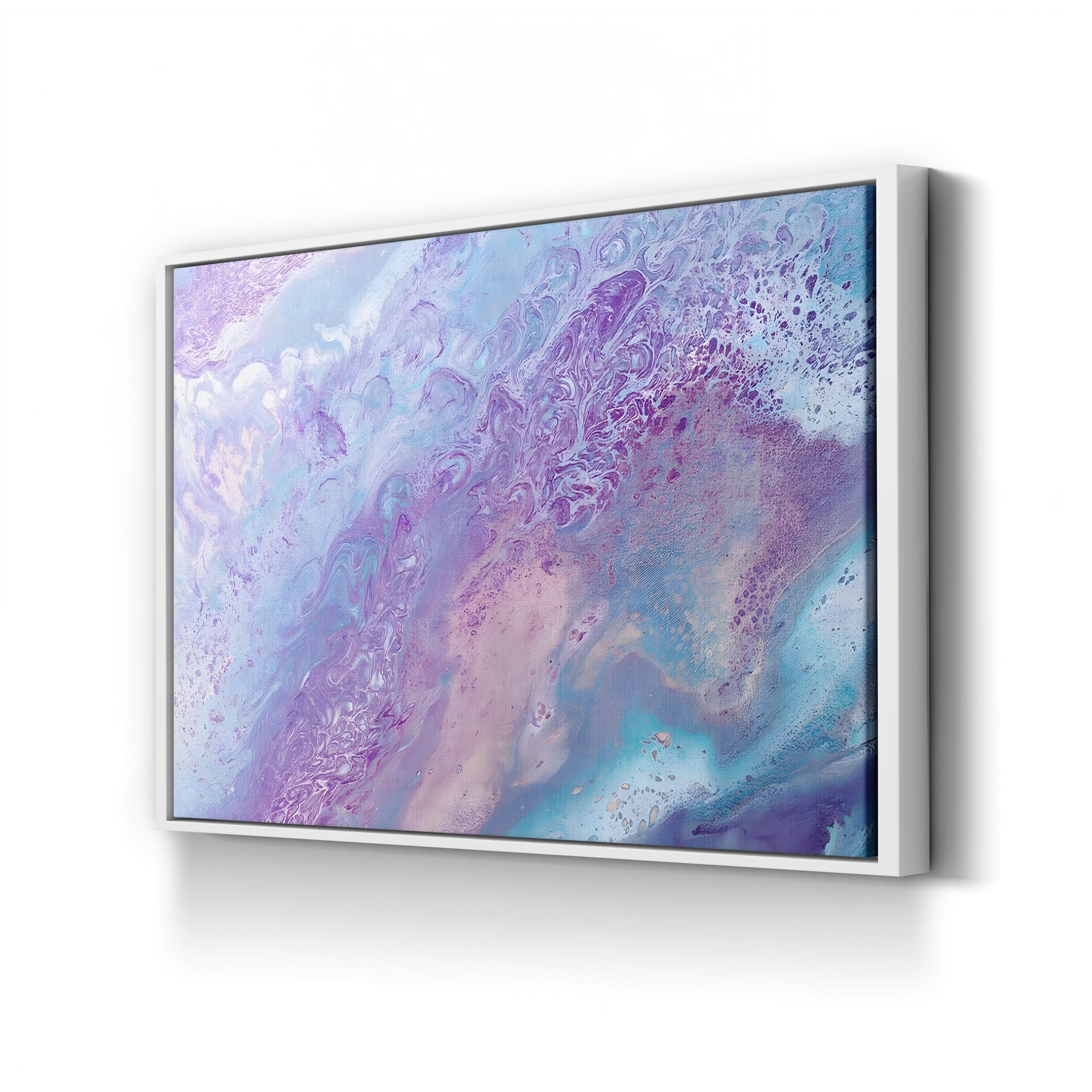 Fairy Floss III Abstract Canvas Art Print – Pastel Modern Wall Decor