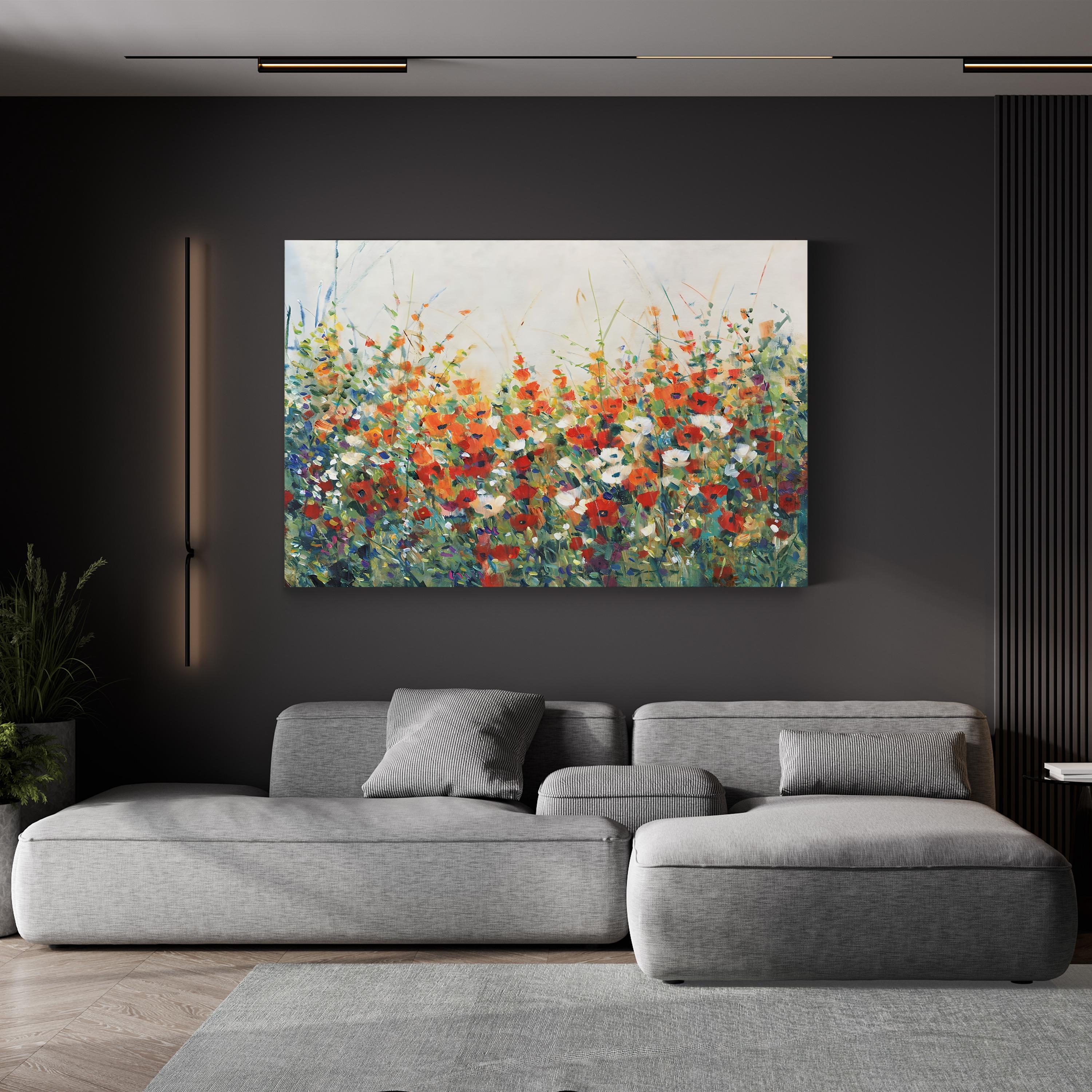 Garden in Bloom I Wall Art by Tim O’Toole – Contemporary Floral Canvas Print