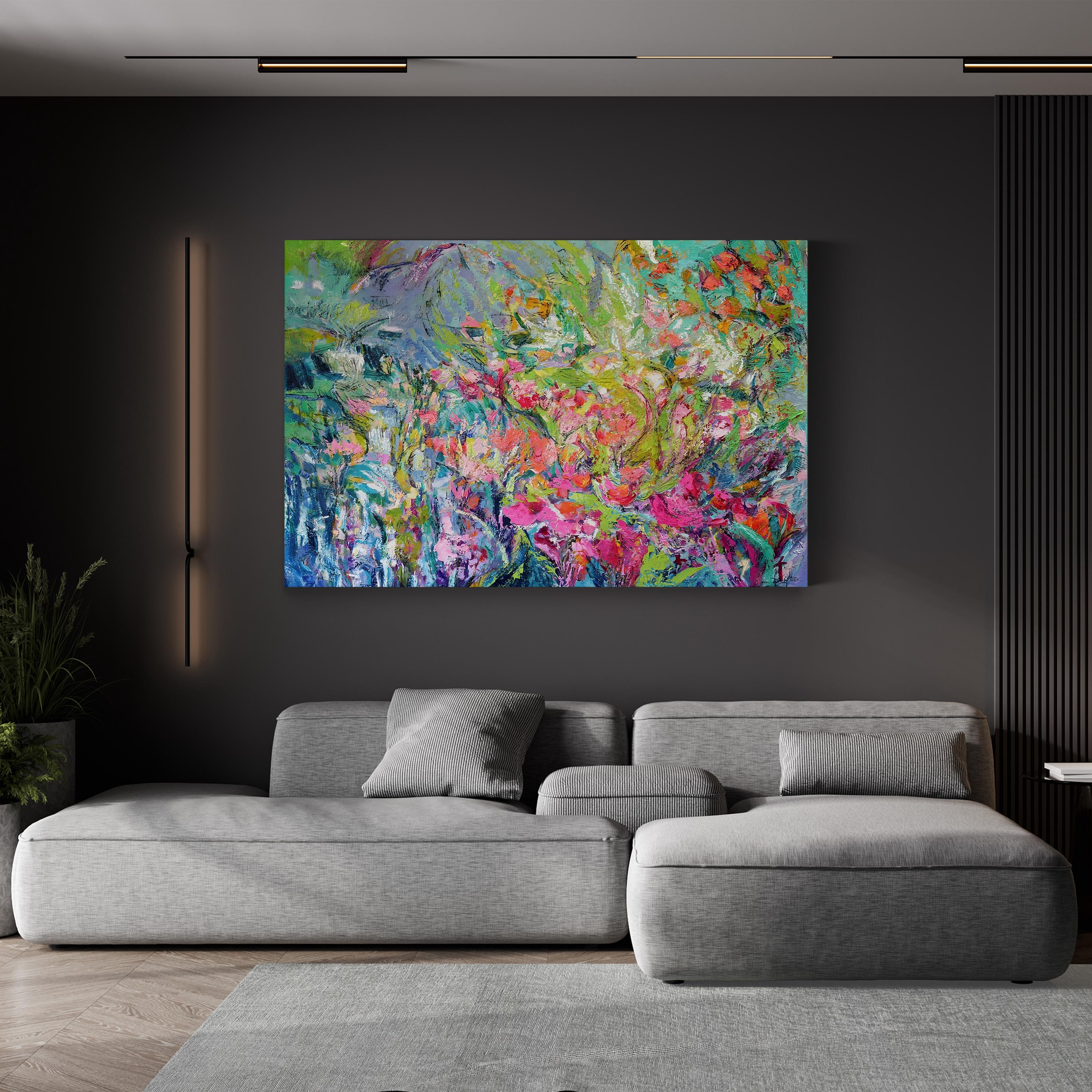 Garden of Light III Wall Art by Dorothy Fagan: Contemporary Botanical Canvas Print