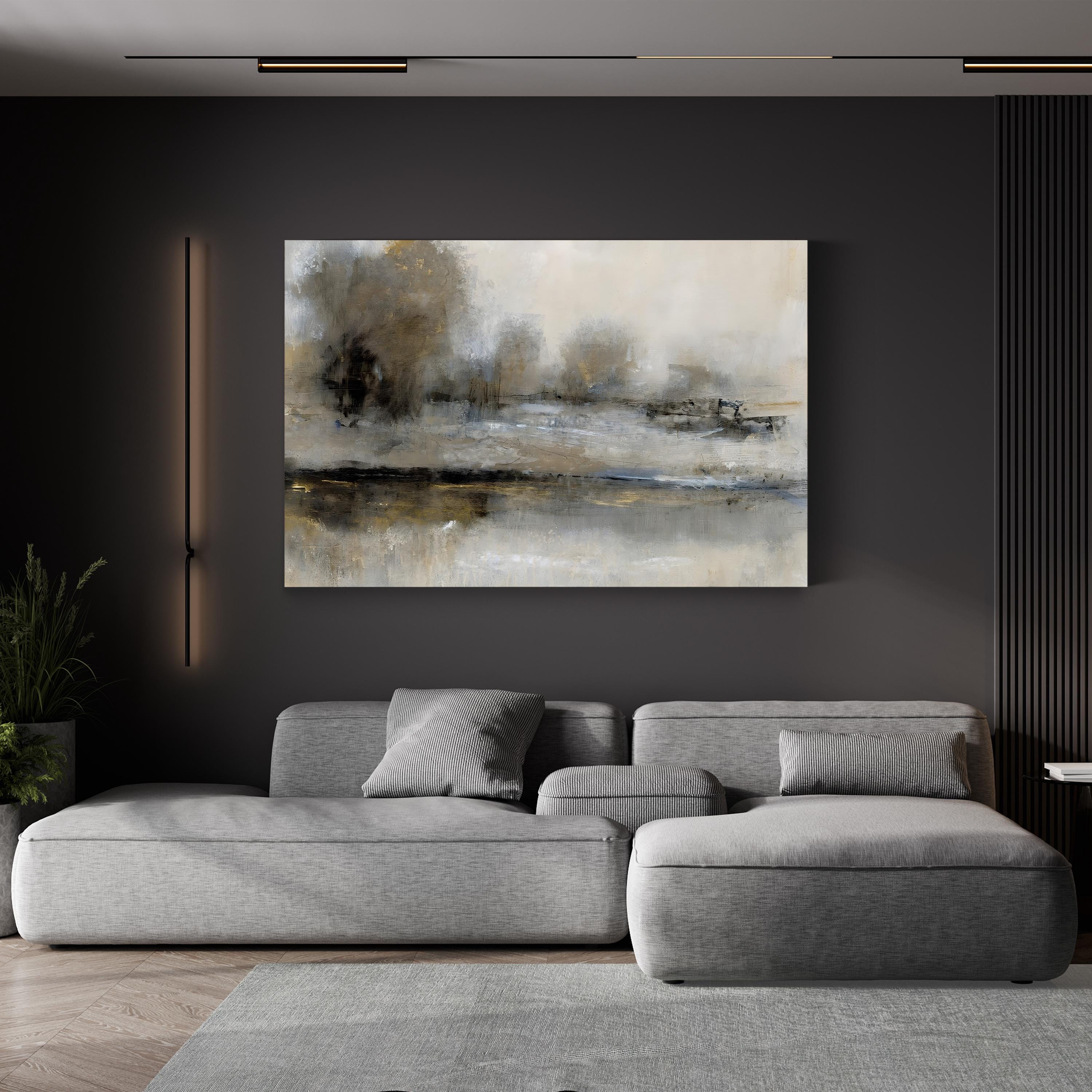 Gilt Landscape II Canvas Art Print by Tim O’Toole | Abstract Nature Wall Art with Gold Accents