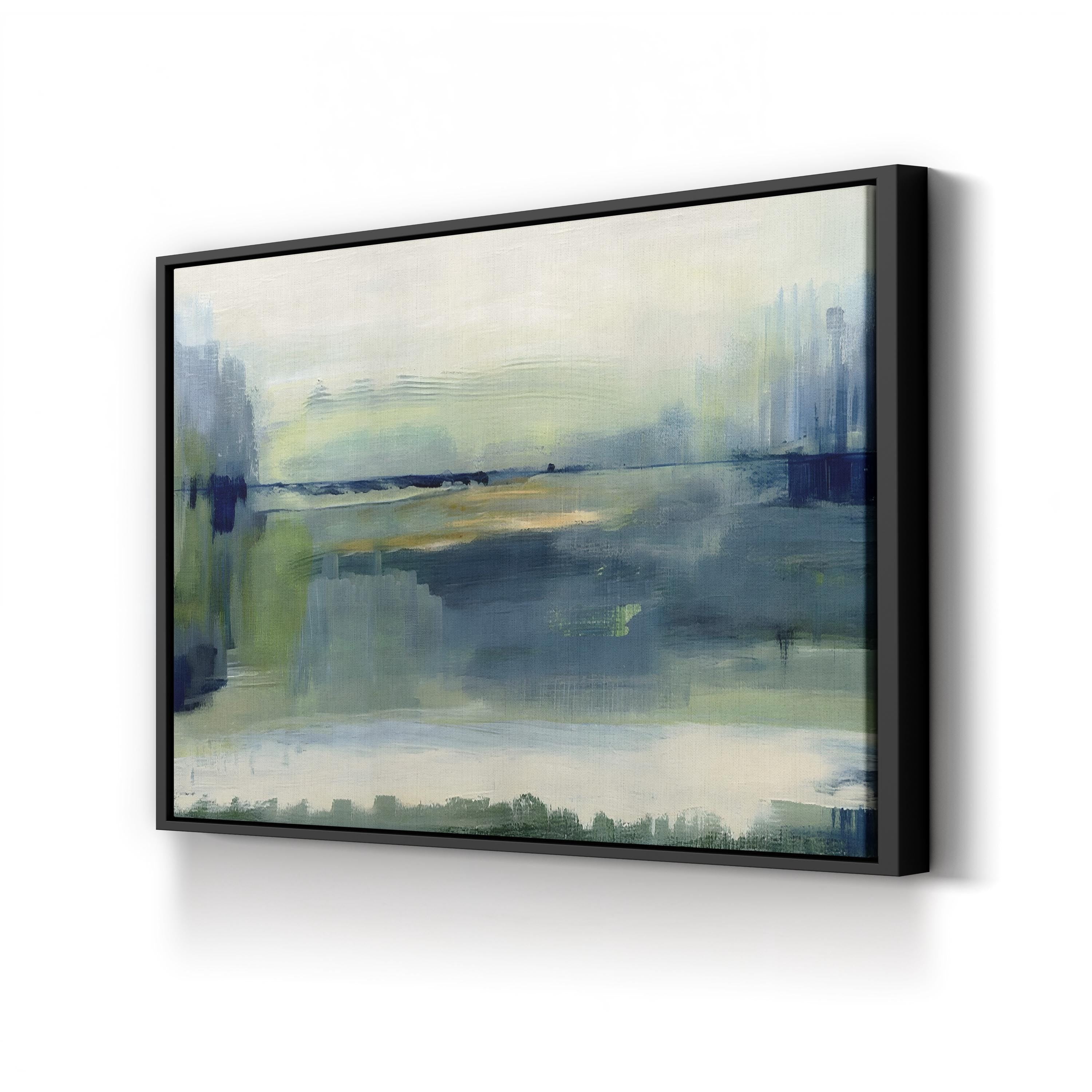 Glistening Meadow by Susan Jill canvas print in Black Framed canvas