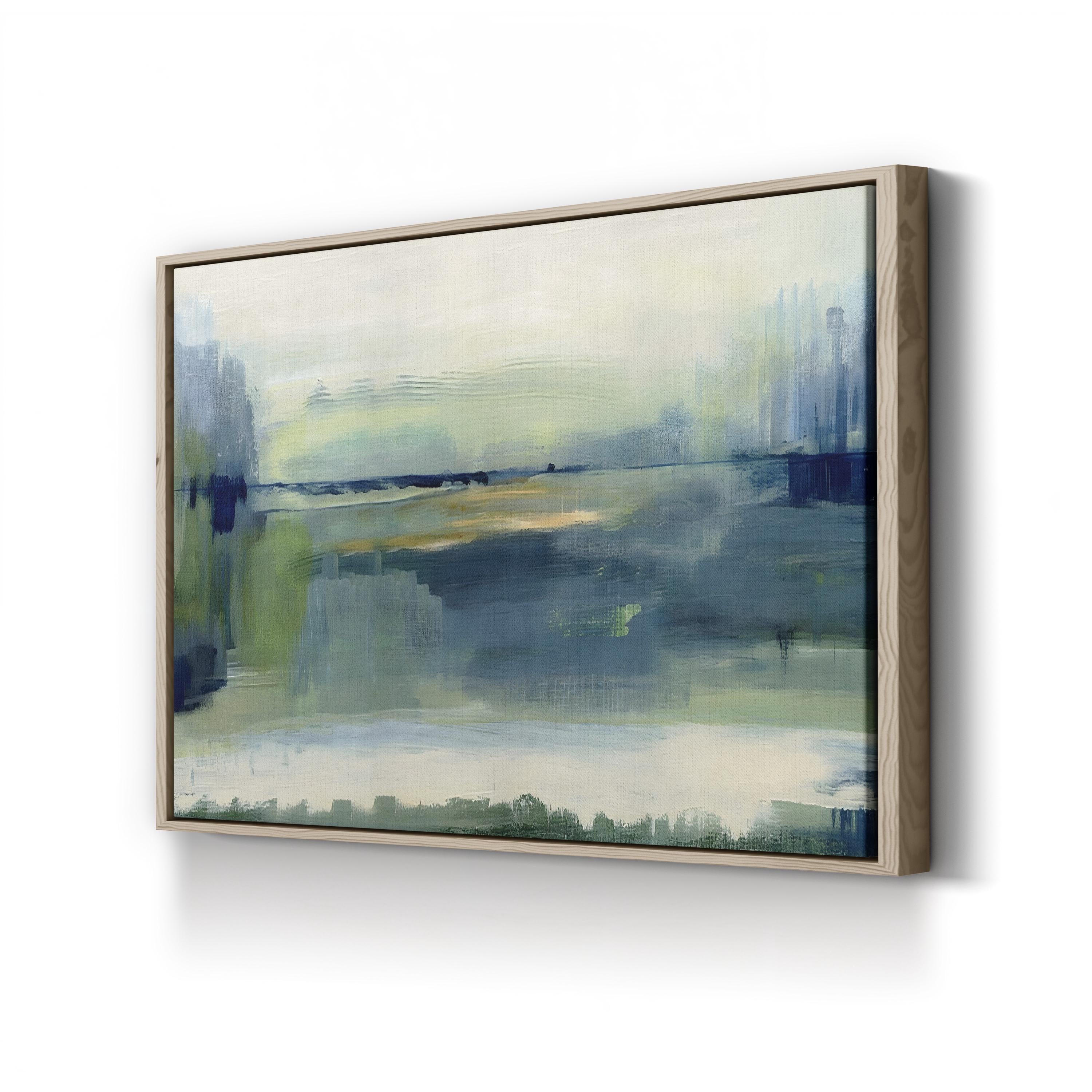 Glistening Meadow by Susan Jill canvas print in Oak Framed canvas
