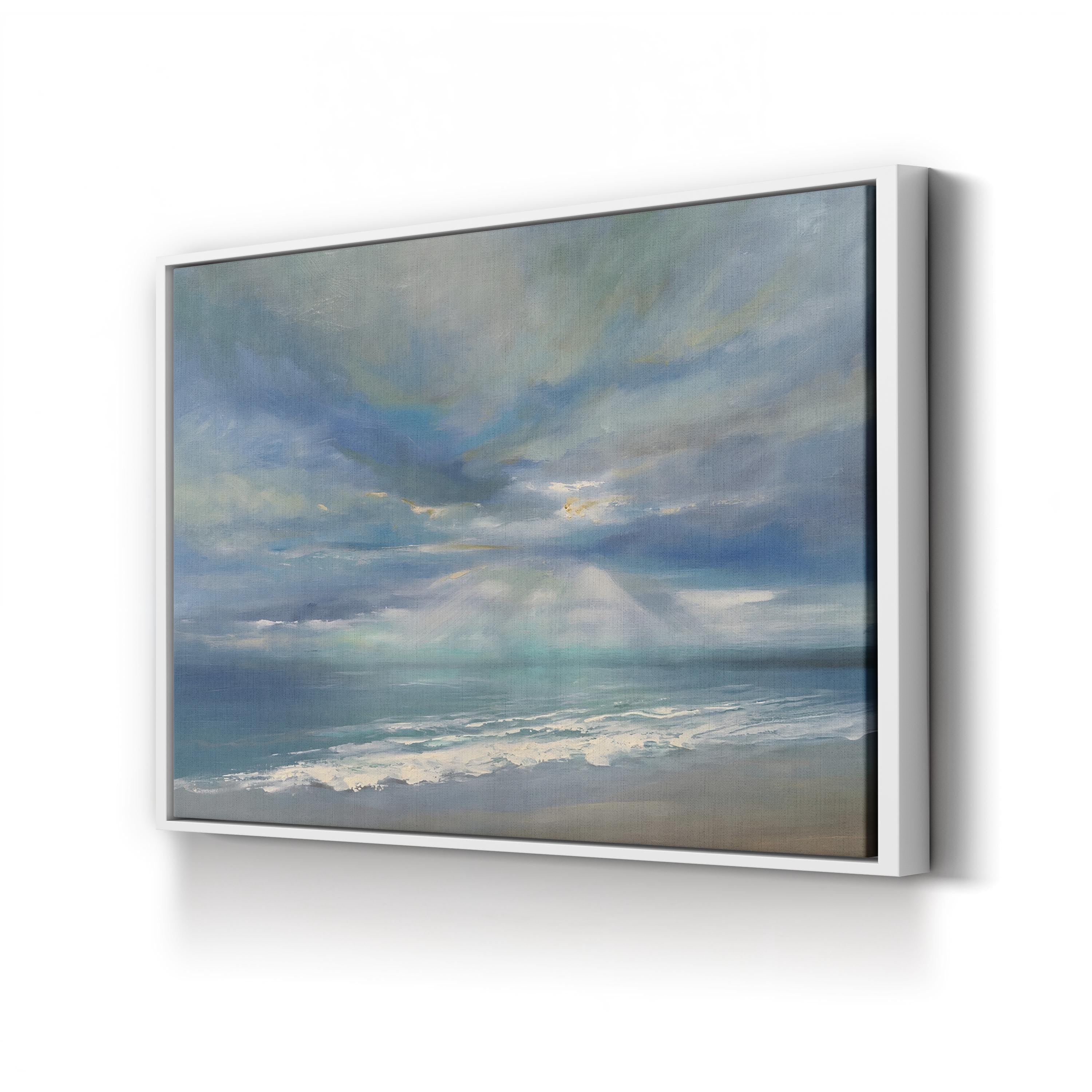 God Rays Wall Art | Dramatic Sky Landscape Canvas by Sheila Finch
