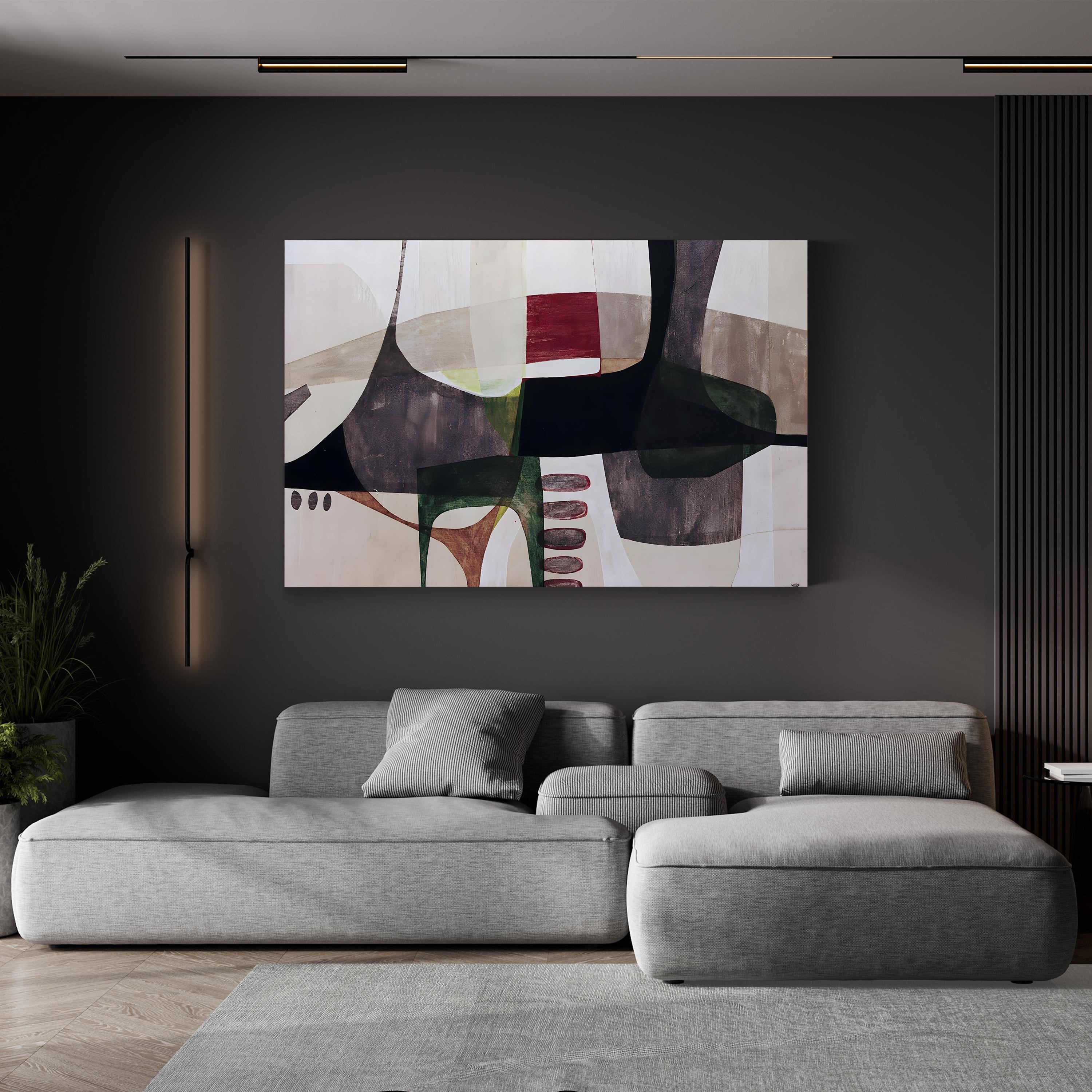 Godzilla Wall Art | Contemporary Abstract Action-Inspired Canvas by Tony Wire