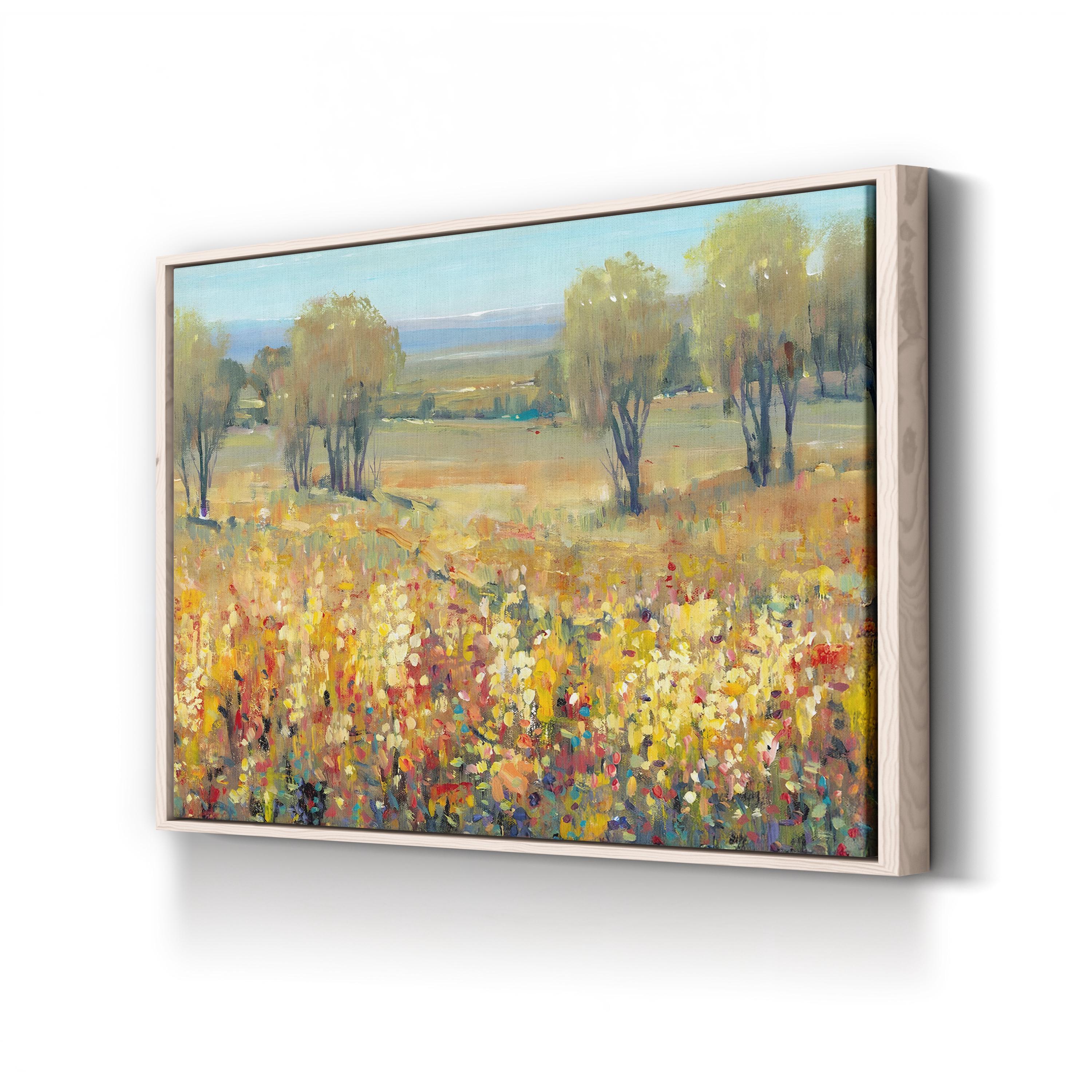 Golden Fields II – Framed Contemporary Landscape Canvas Art by Tim O’Toole