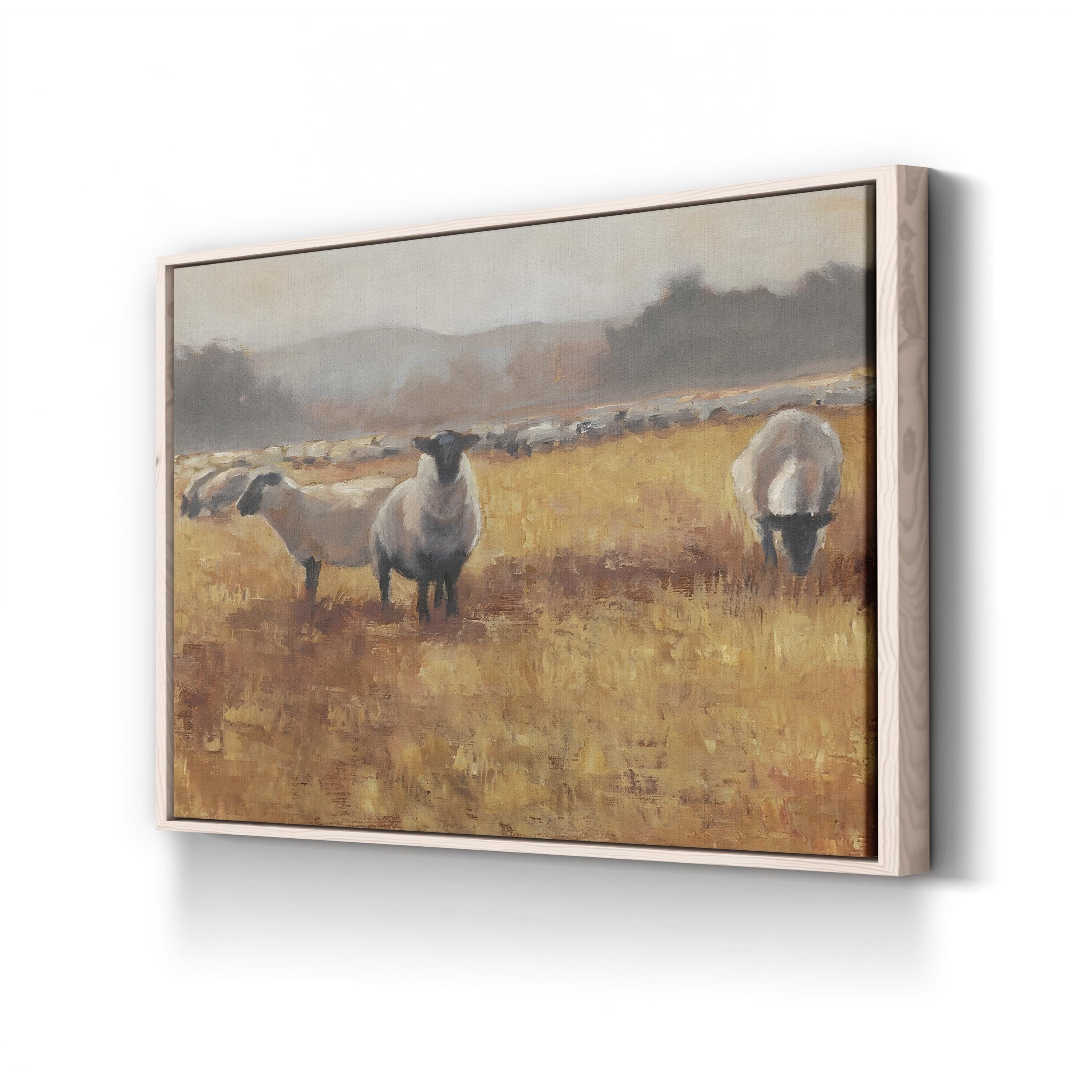 Grazing at Sunset I Wall Art by Ethan Harper – Wildlife Landscape Canvas Print
