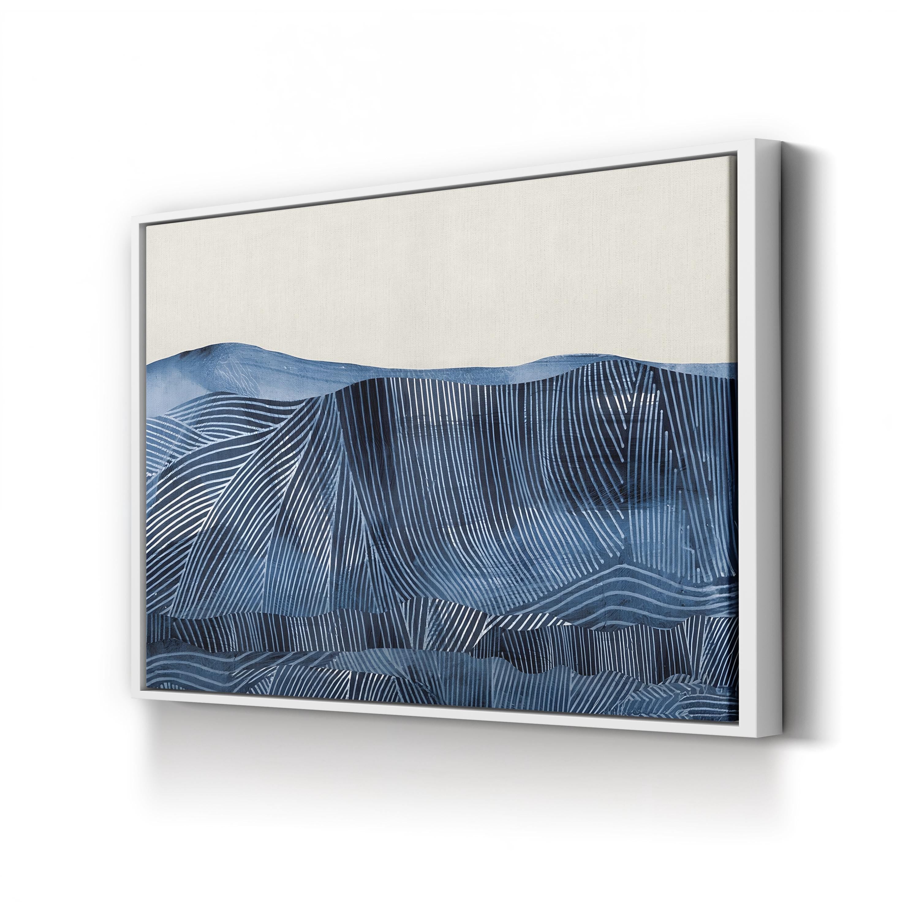 Harvest – Framed Contemporary Abstract Landscape Canvas Art by Dan Hobday