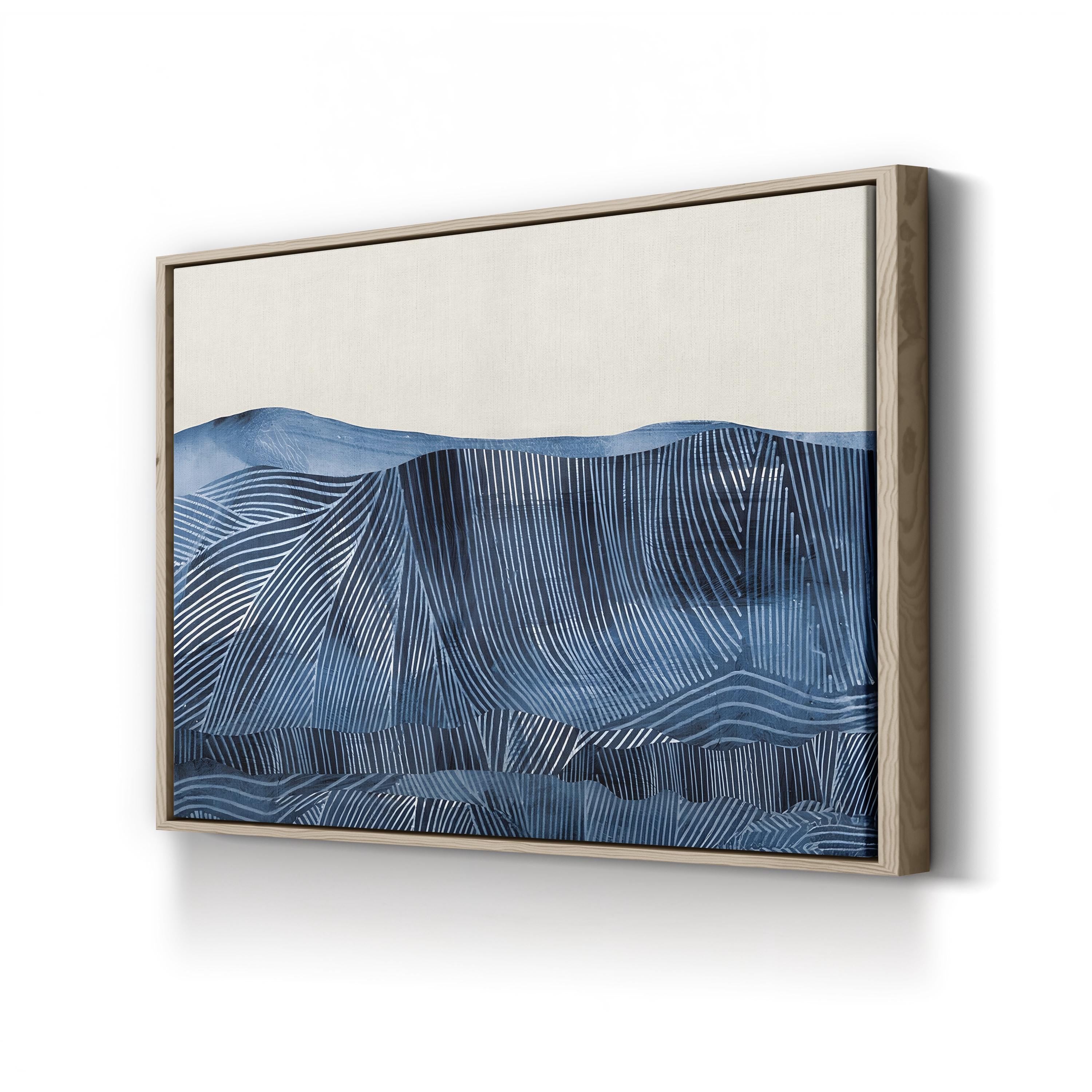 Harvest – Framed Contemporary Abstract Landscape Canvas Art by Dan Hobday