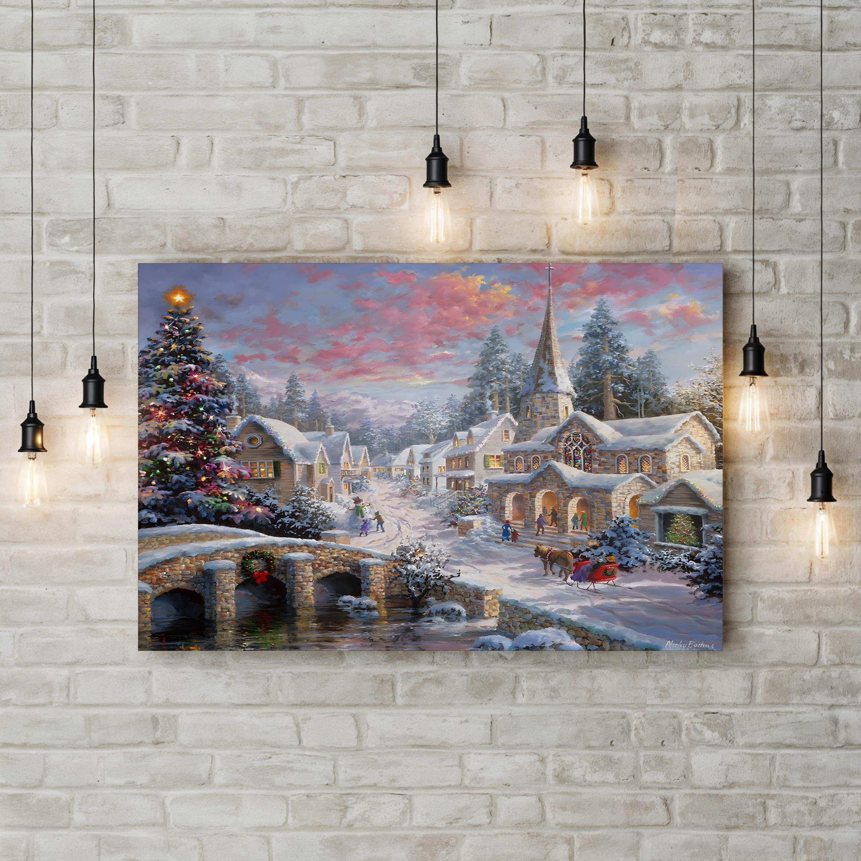 Heaven On Earth Picturesque Christmas Wall Art by Nicky Boehme
