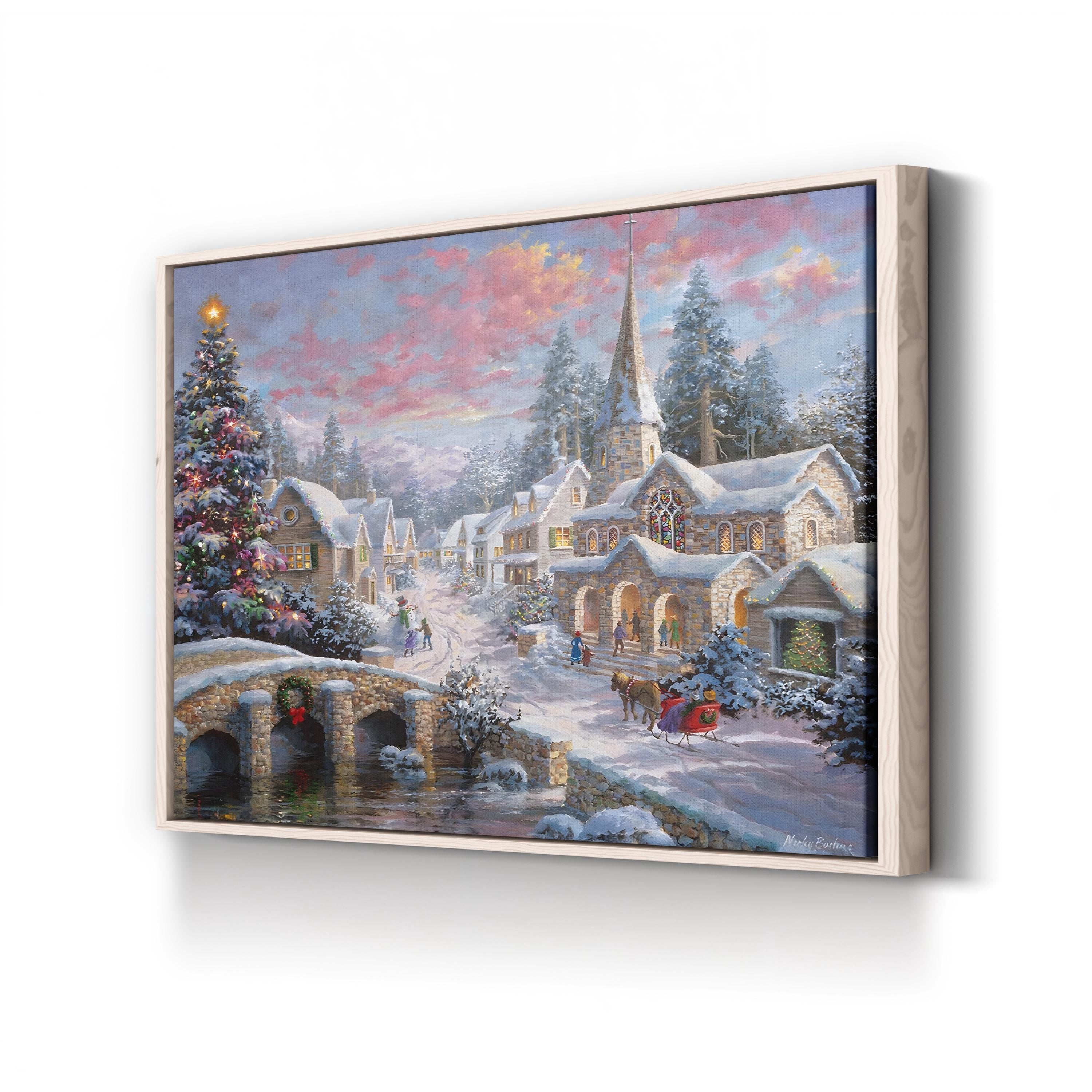 Heaven On Earth Picturesque Christmas Wall Art by Nicky Boehme