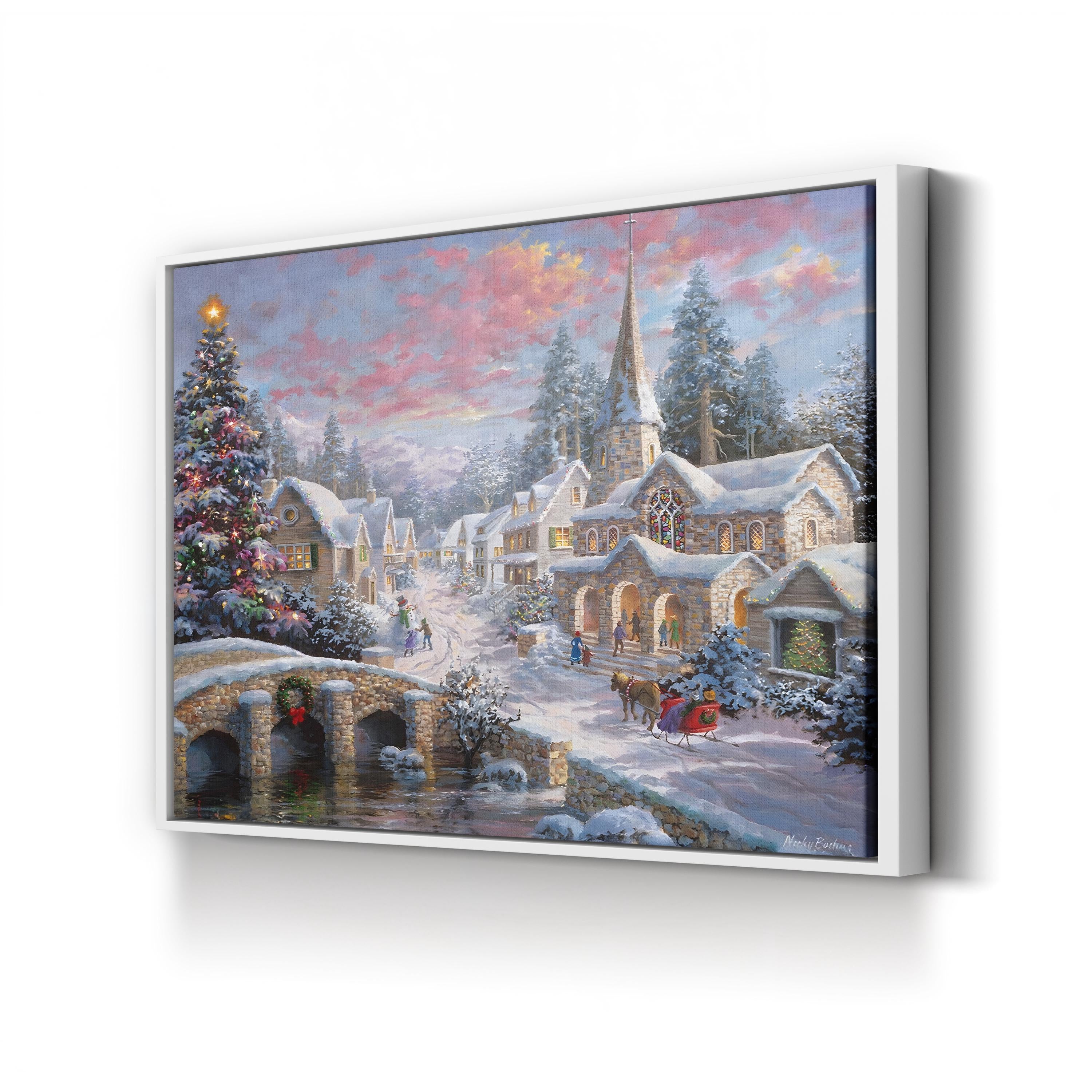 Heaven On Earth Picturesque Christmas Wall Art by Nicky Boehme