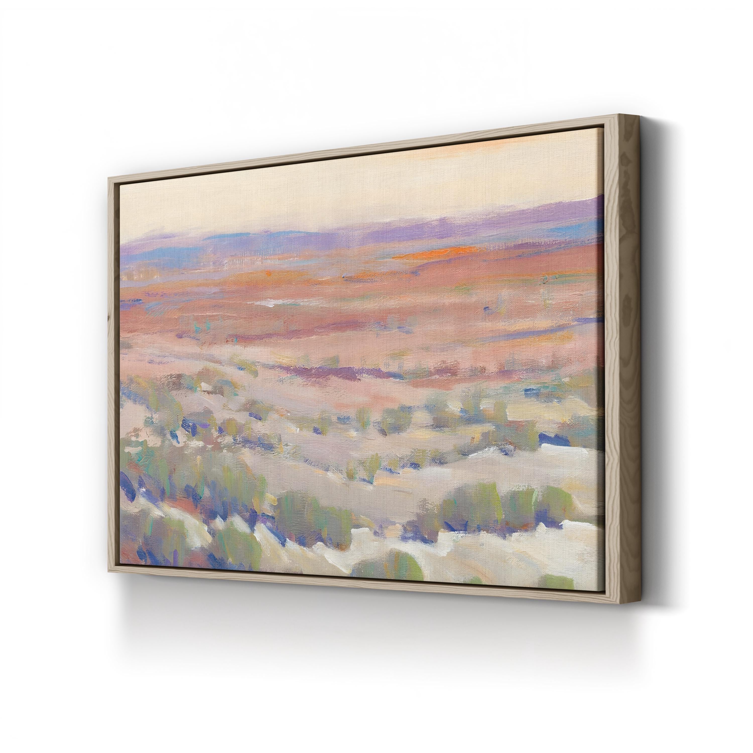 High Desert Pastels II – Framed Contemporary Desert Landscape Canvas Art by Tim O’Toole