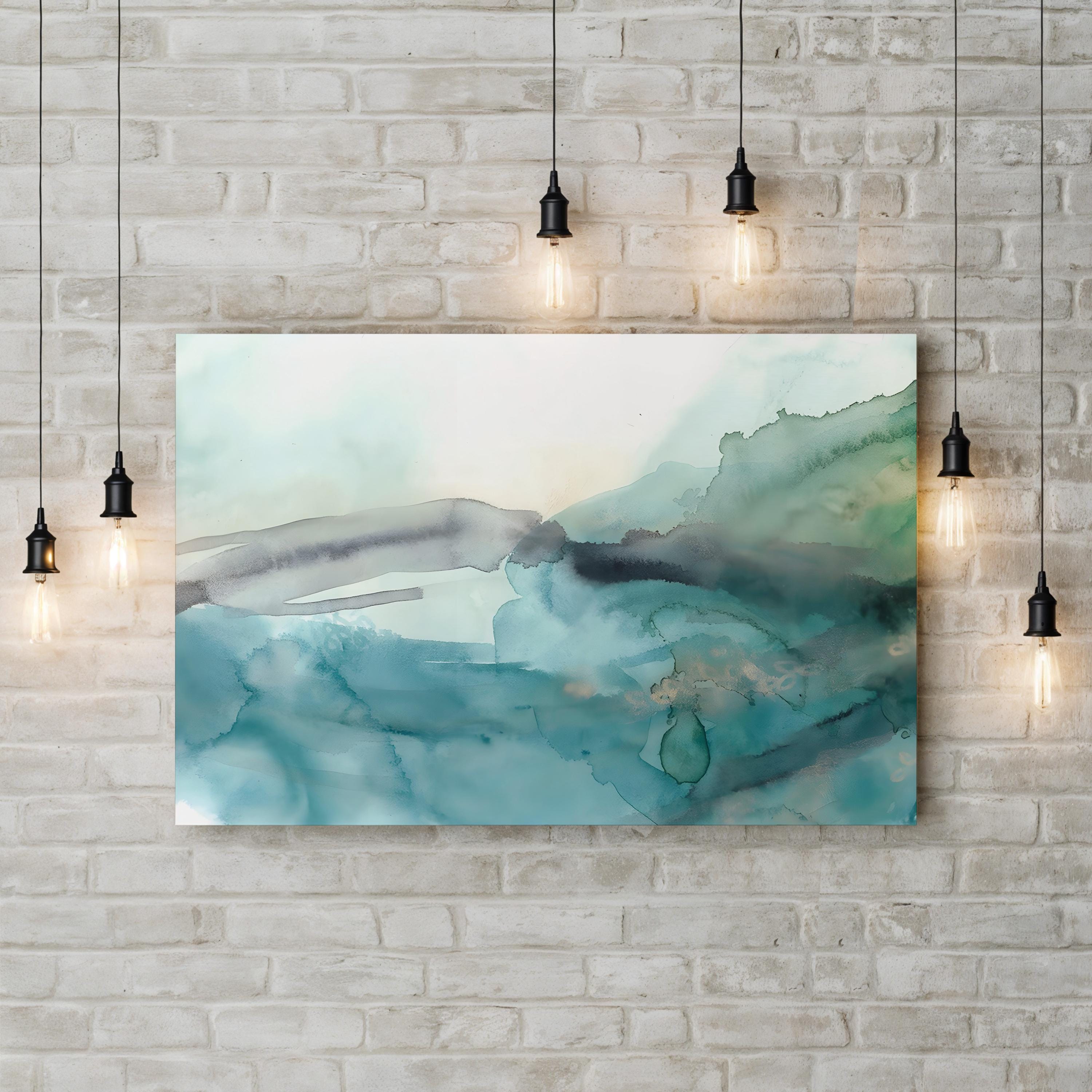Hydro V Wall Art by June Erica Vess – Contemporary Abstract Watercolor Painting Print