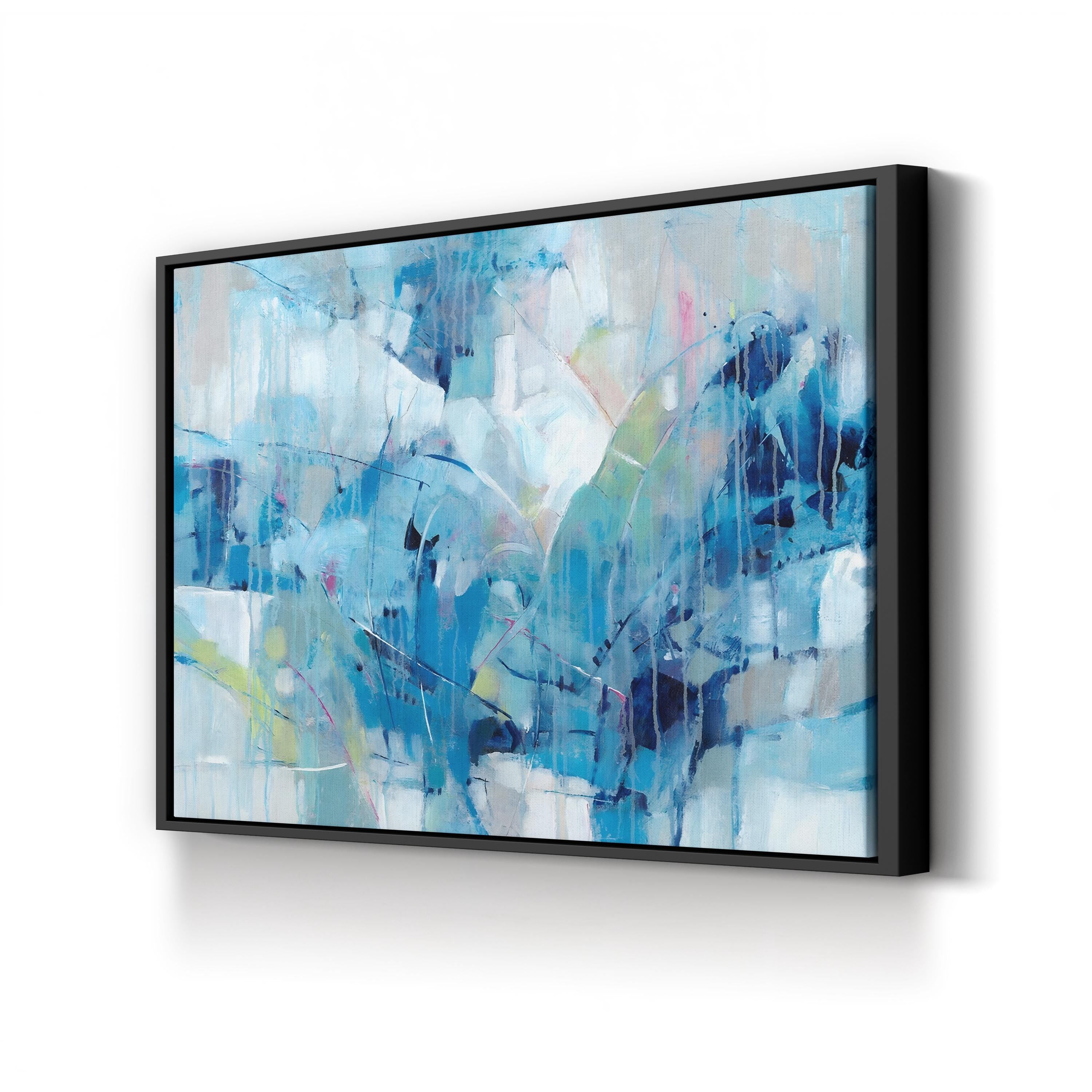 Ice Breaker I Wall Art by Tim O'Toole – Cool Blue Contemporary Abstract Canvas