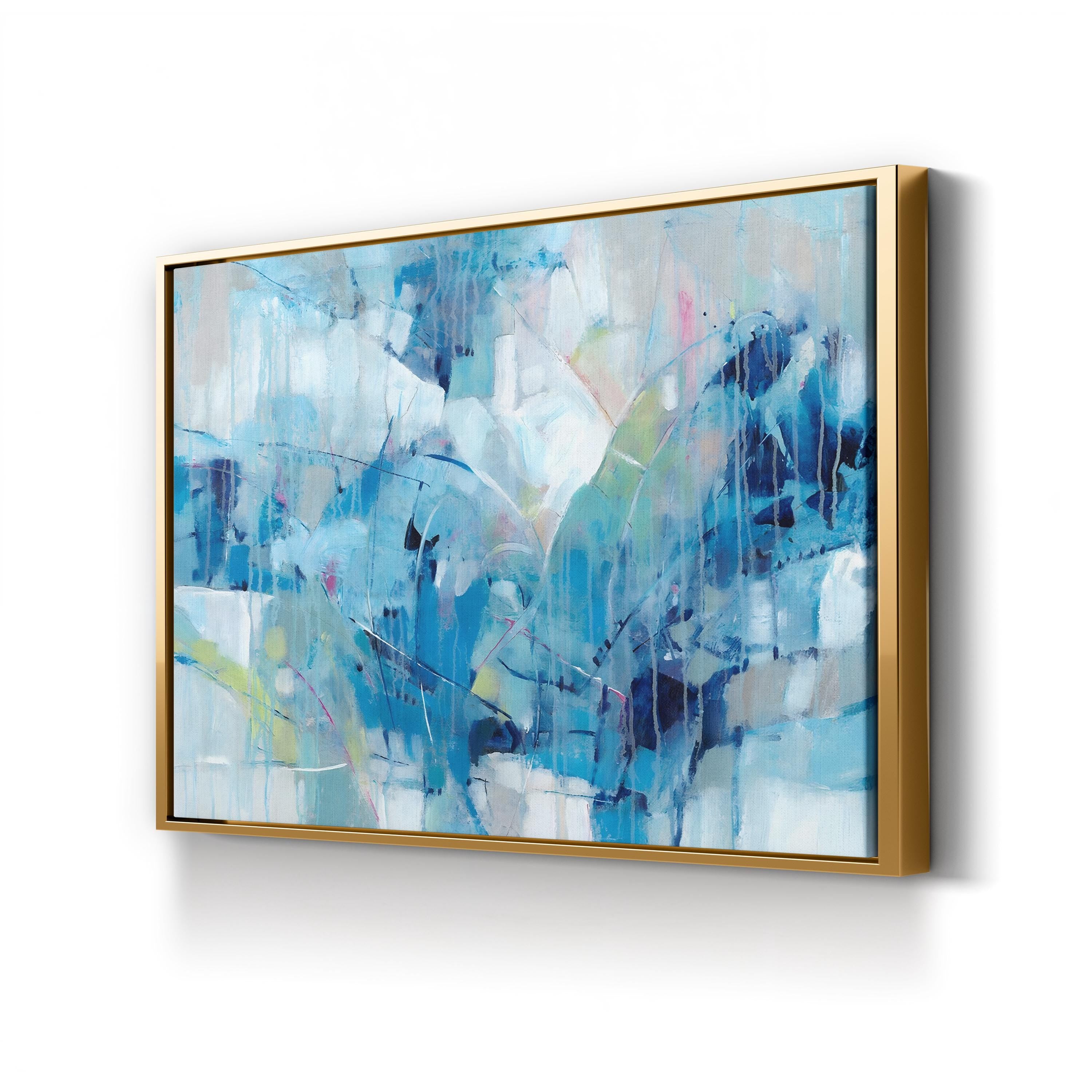 Ice Breaker I Wall Art by Tim O'Toole – Cool Blue Contemporary Abstract Canvas