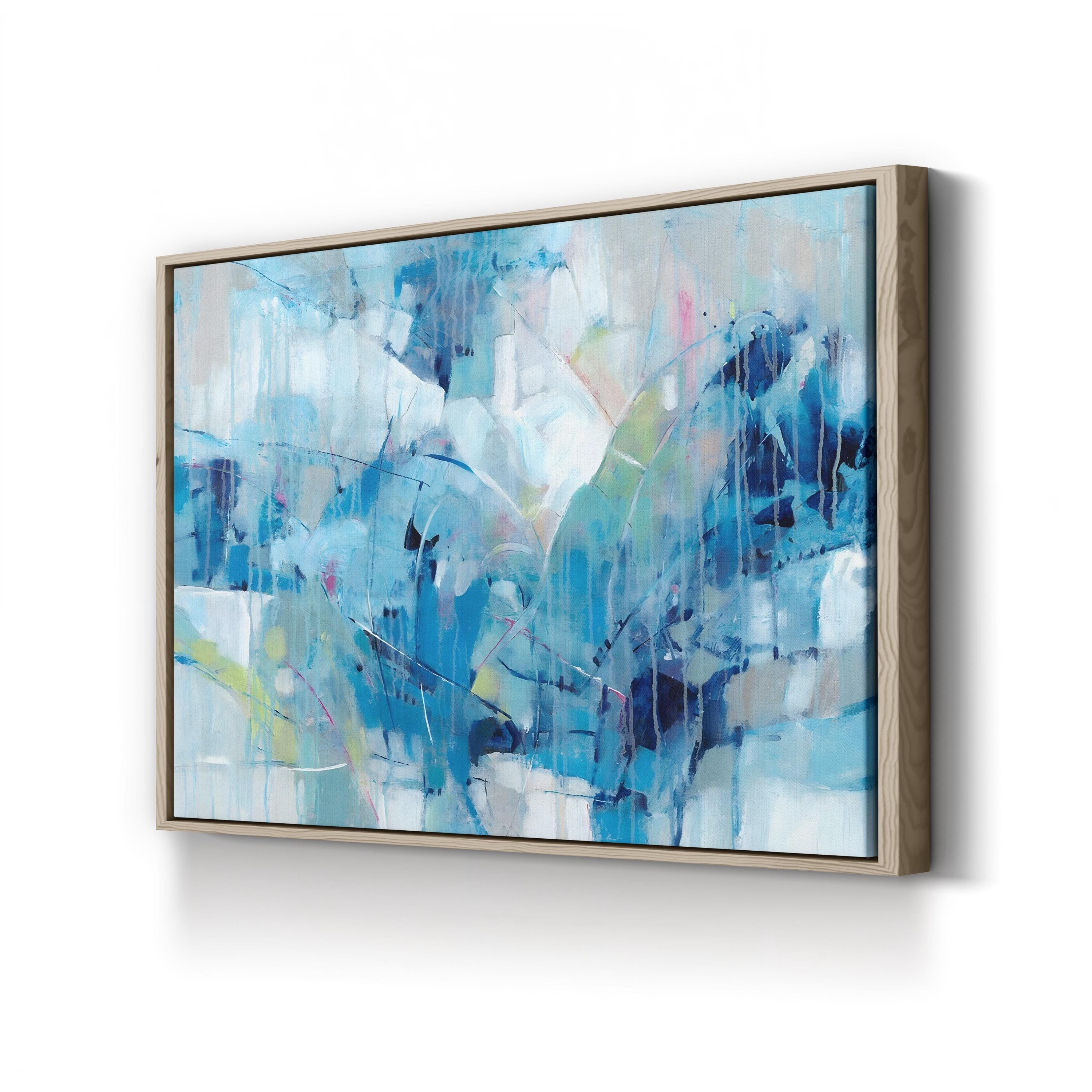 Ice Breaker I Wall Art by Tim O'Toole – Cool Blue Contemporary Abstract Canvas