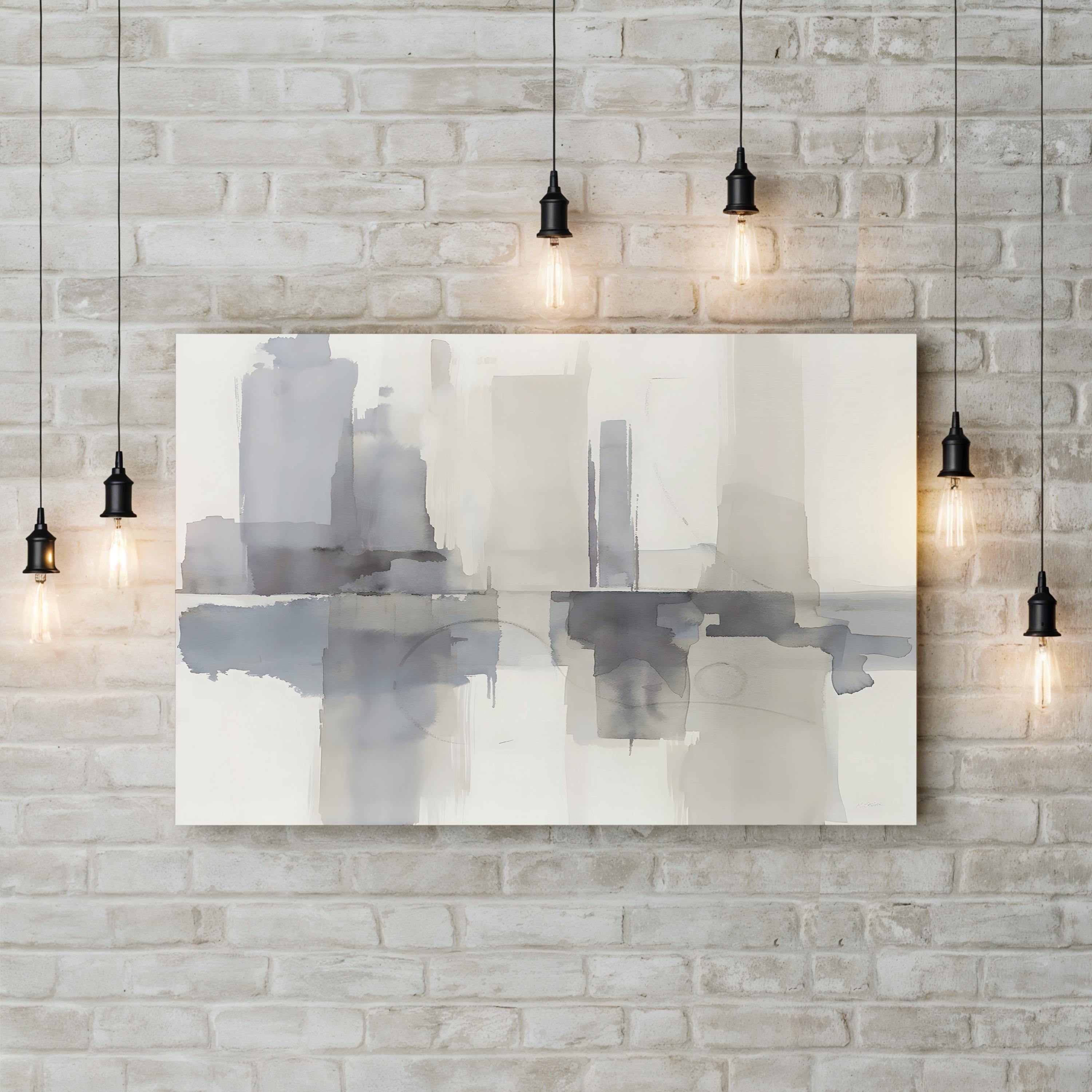 Improvisation II Gray Crop Wall Art by Mike Schick