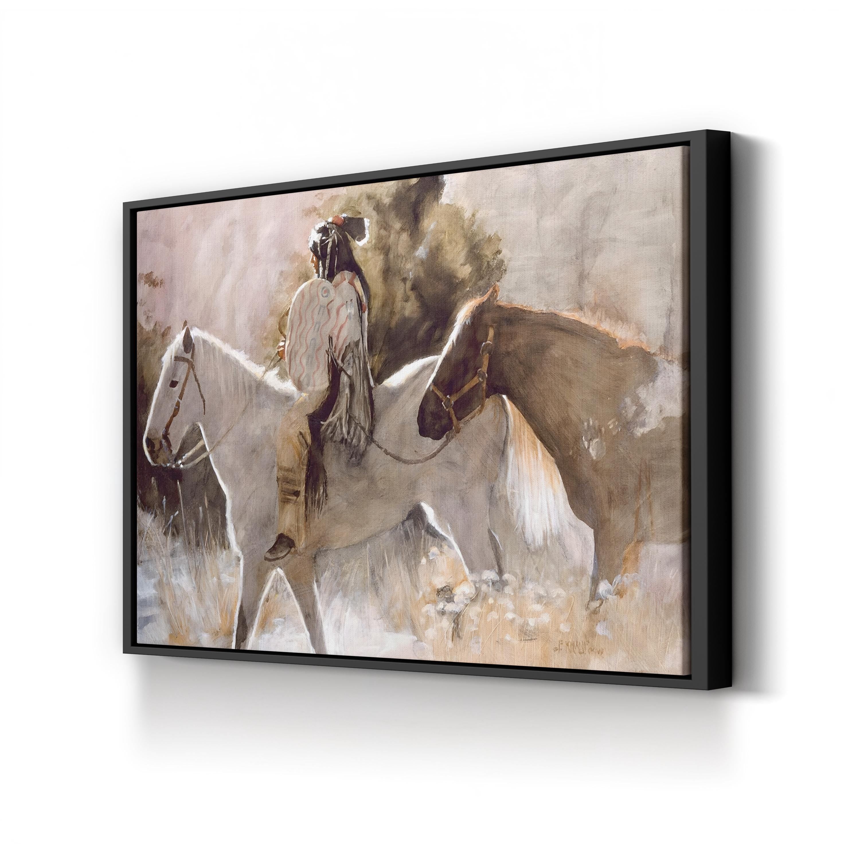 In the Lead, Native American Western Horse Wall Art by J.E. Knauf