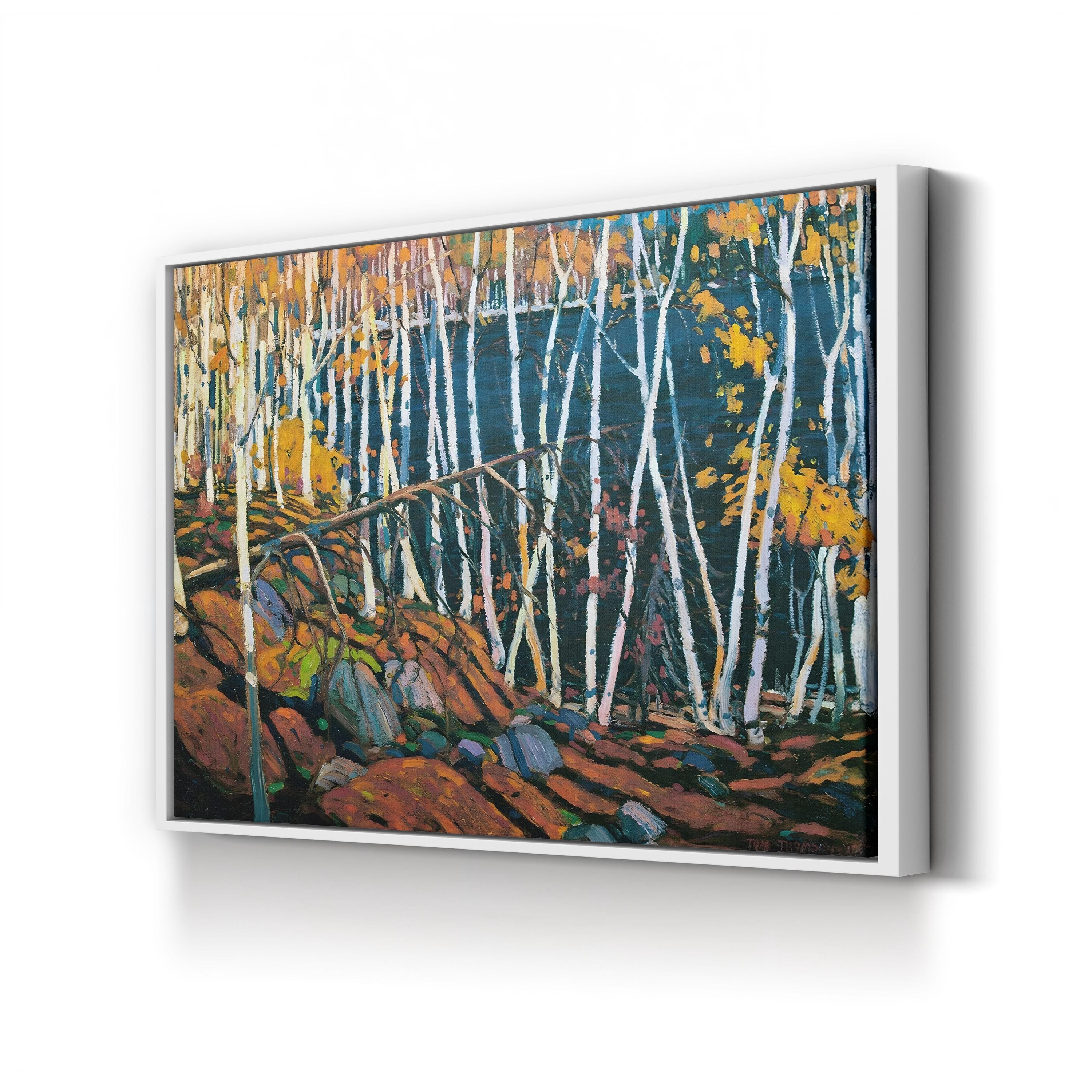 Rustic Snow-Capped Mountains – Period Illustration Wall Art | Winter Landscape Canvas Print