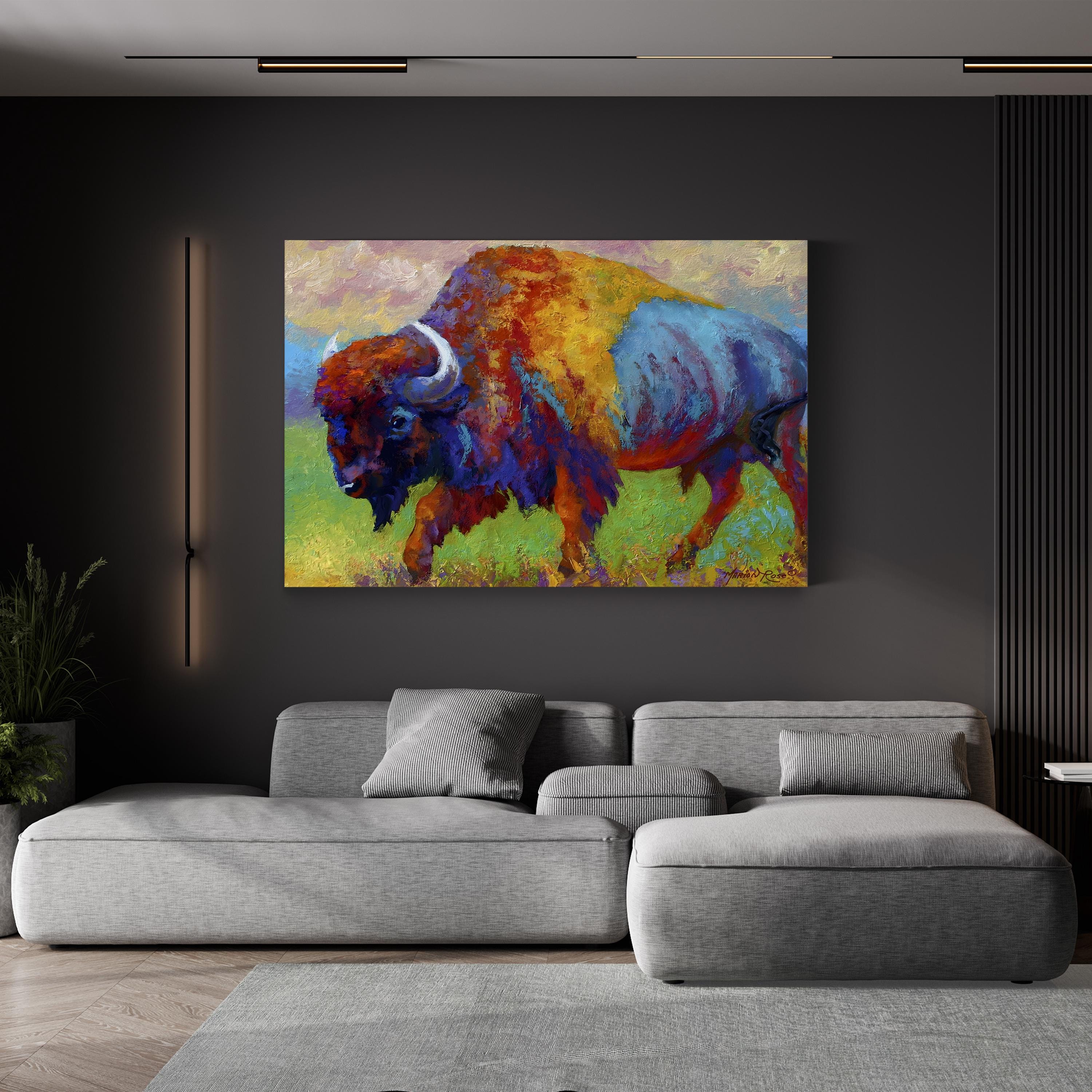 Journey Unknown Bison by Marion Rose