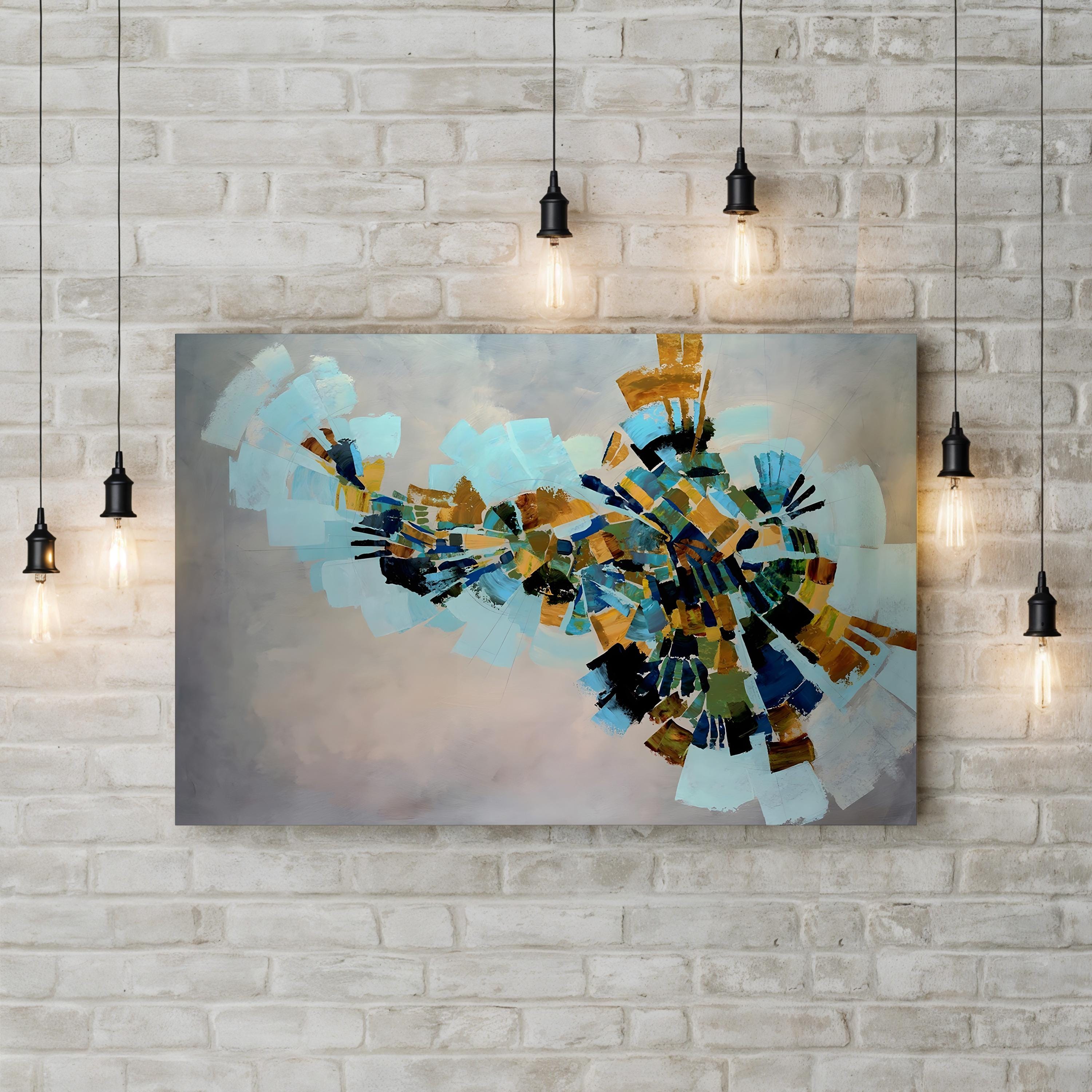 Kaleidoscope Wall Art by Kari Taylor | Contemporary Geometric Abstract Canvas