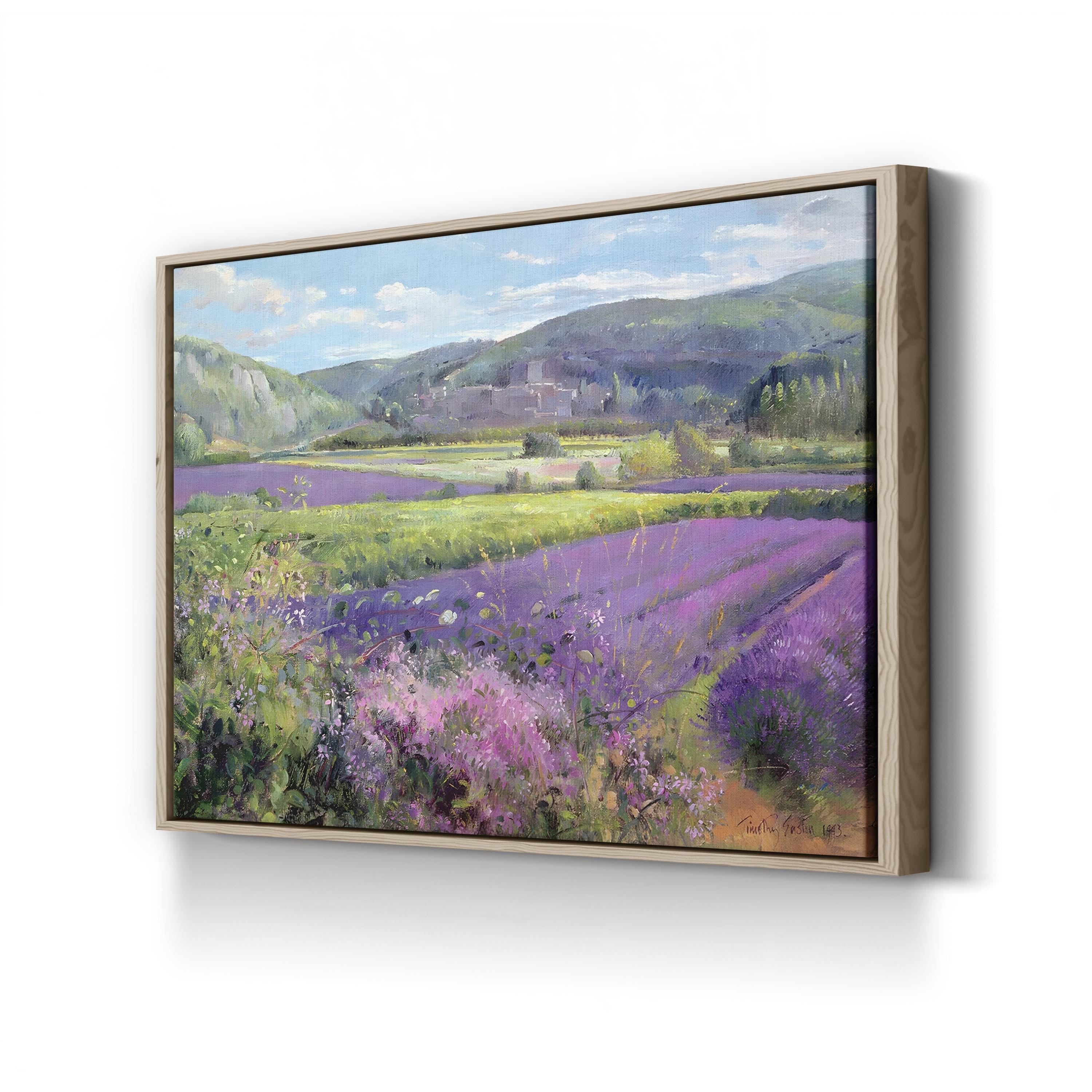 Lavender Fields in Old Provence Canvas Art by Timothy Easton