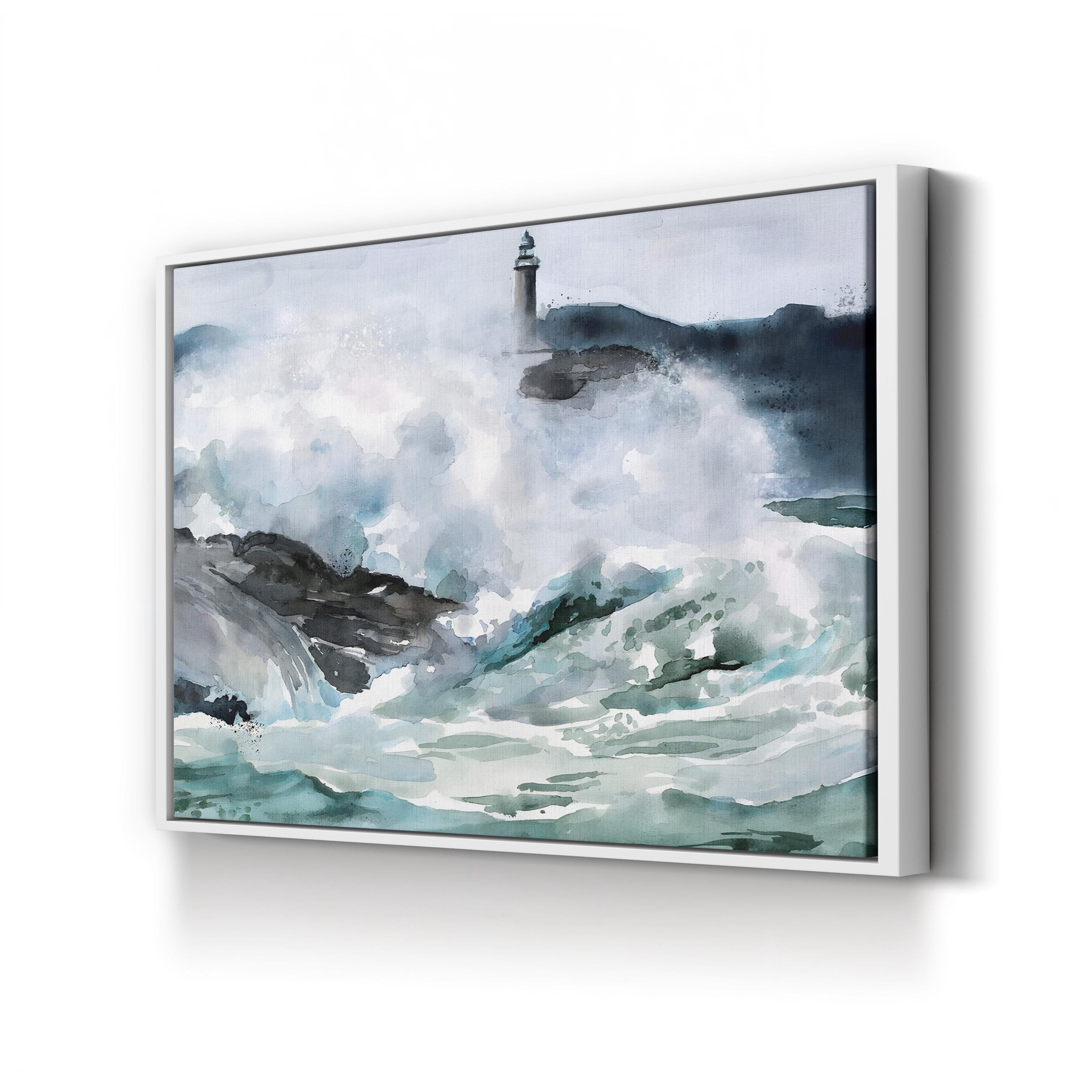 Lighthouse Waves II Wall Art by Jennifer Paxton Parker