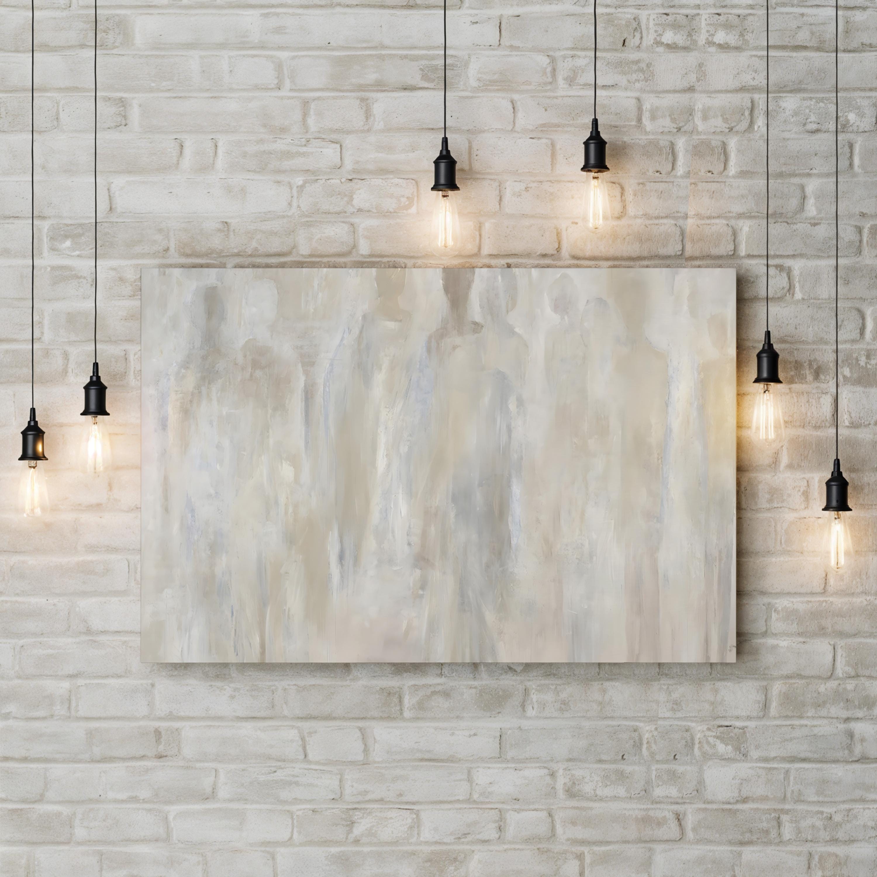 Light Rain Falls II Wall Art by Jodi Maas – Contemporary Abstract Figurative Painting Print