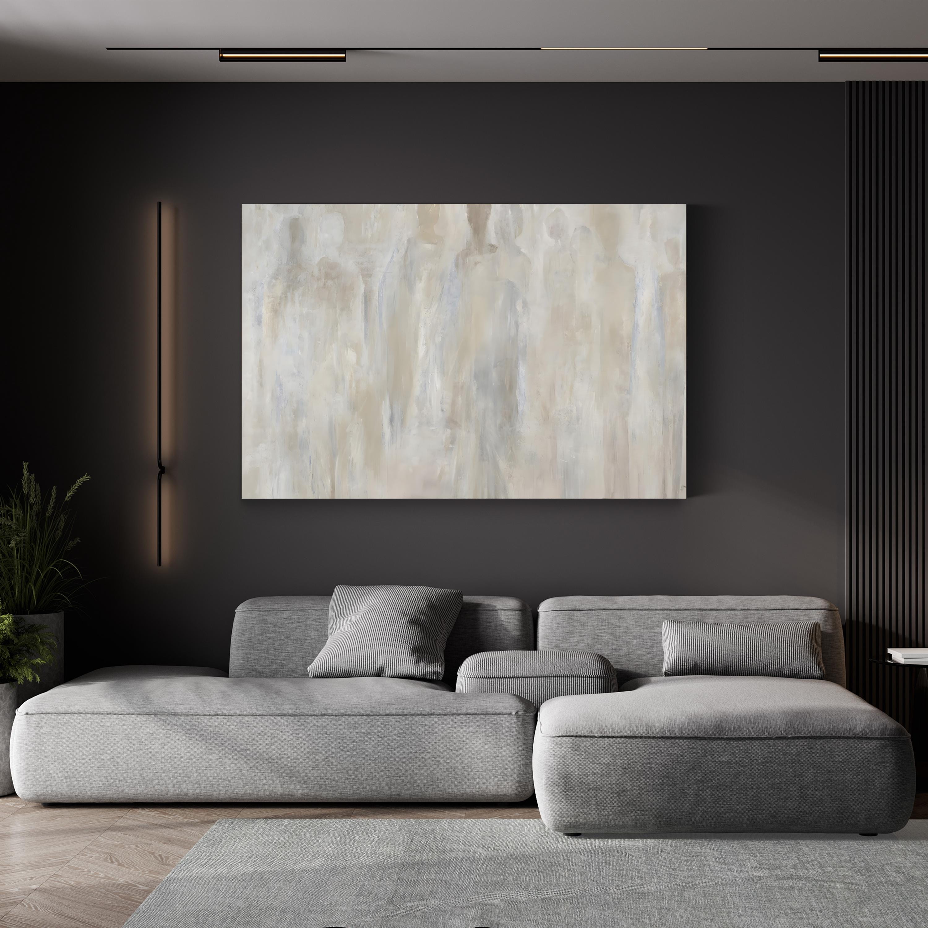 Light Rain Falls II Wall Art by Jodi Maas – Contemporary Abstract Figurative Painting Print