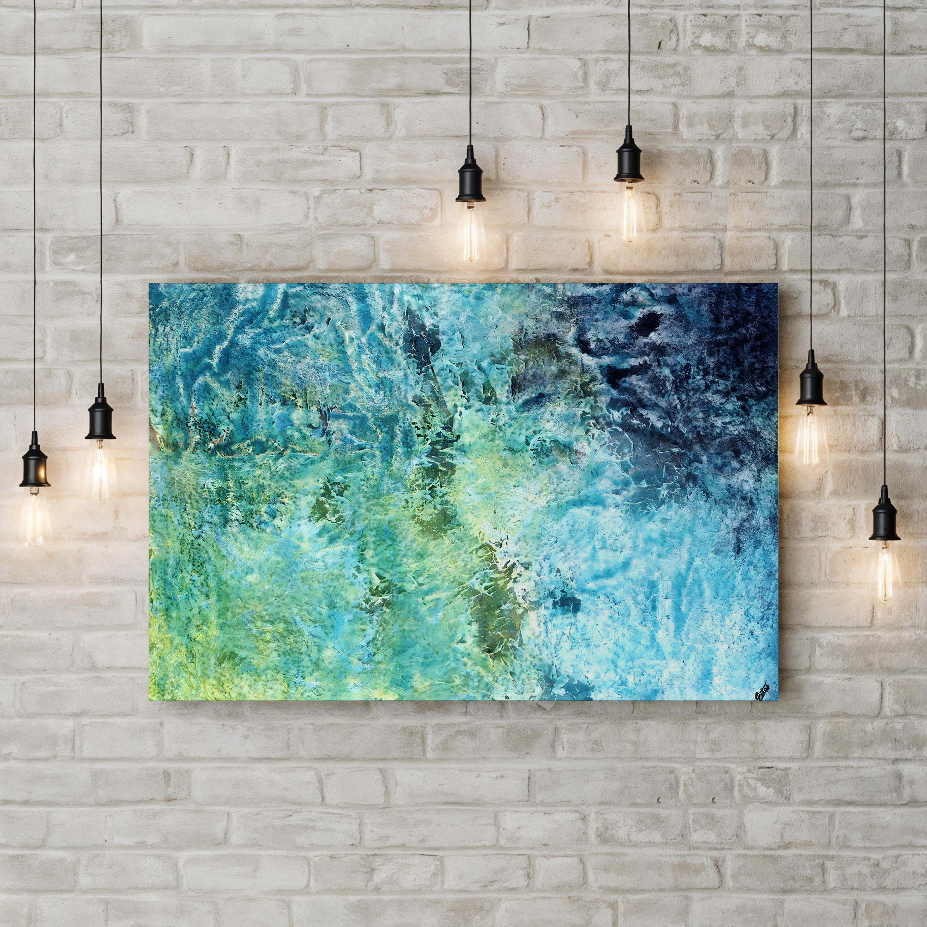 Little Ocean Canvas Art – Tyson Estes Contemporary Abstract Coastal Seascape Print