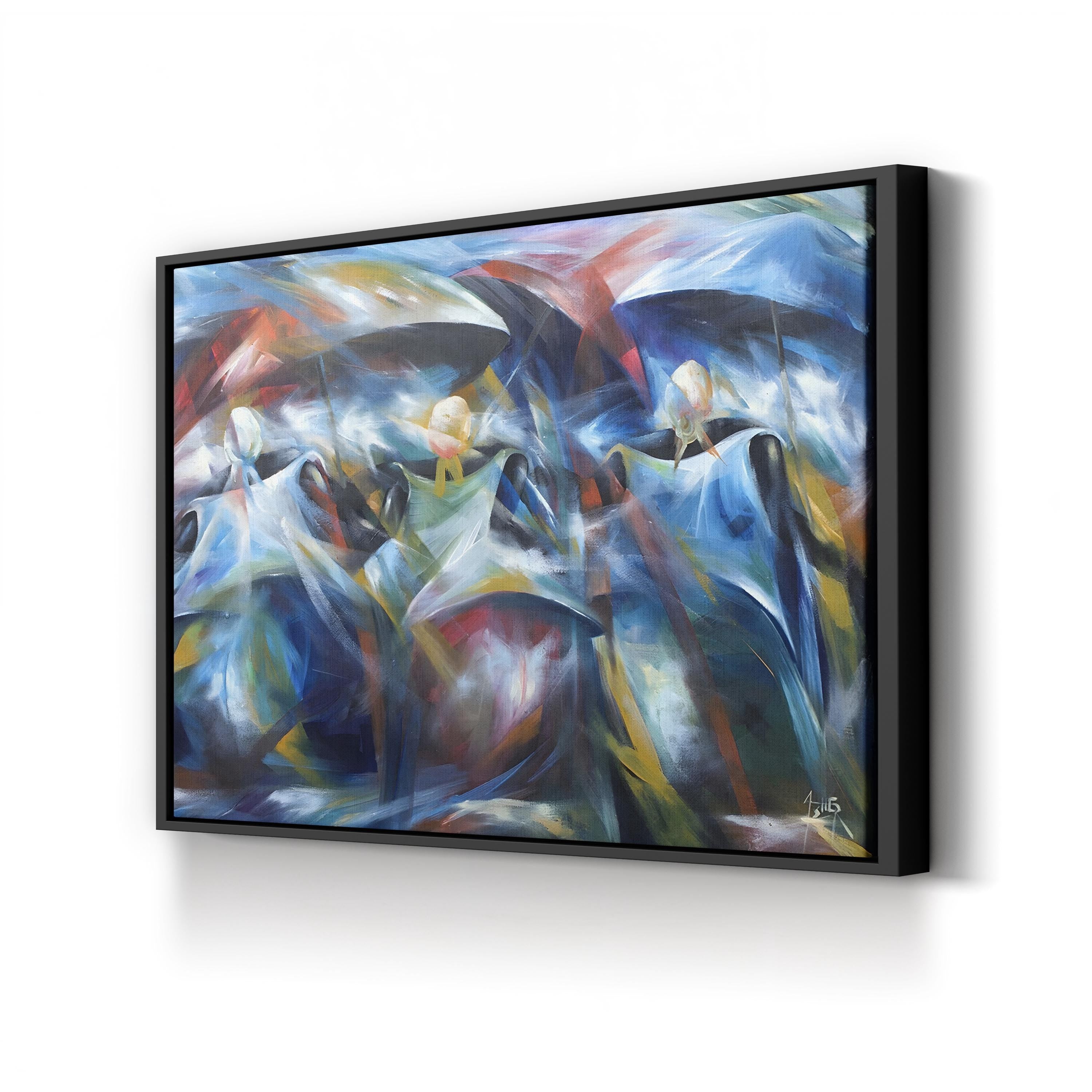 Market Day III (2009) Wall Art by Prince Asher – Contemporary Urban Abstract Canvas