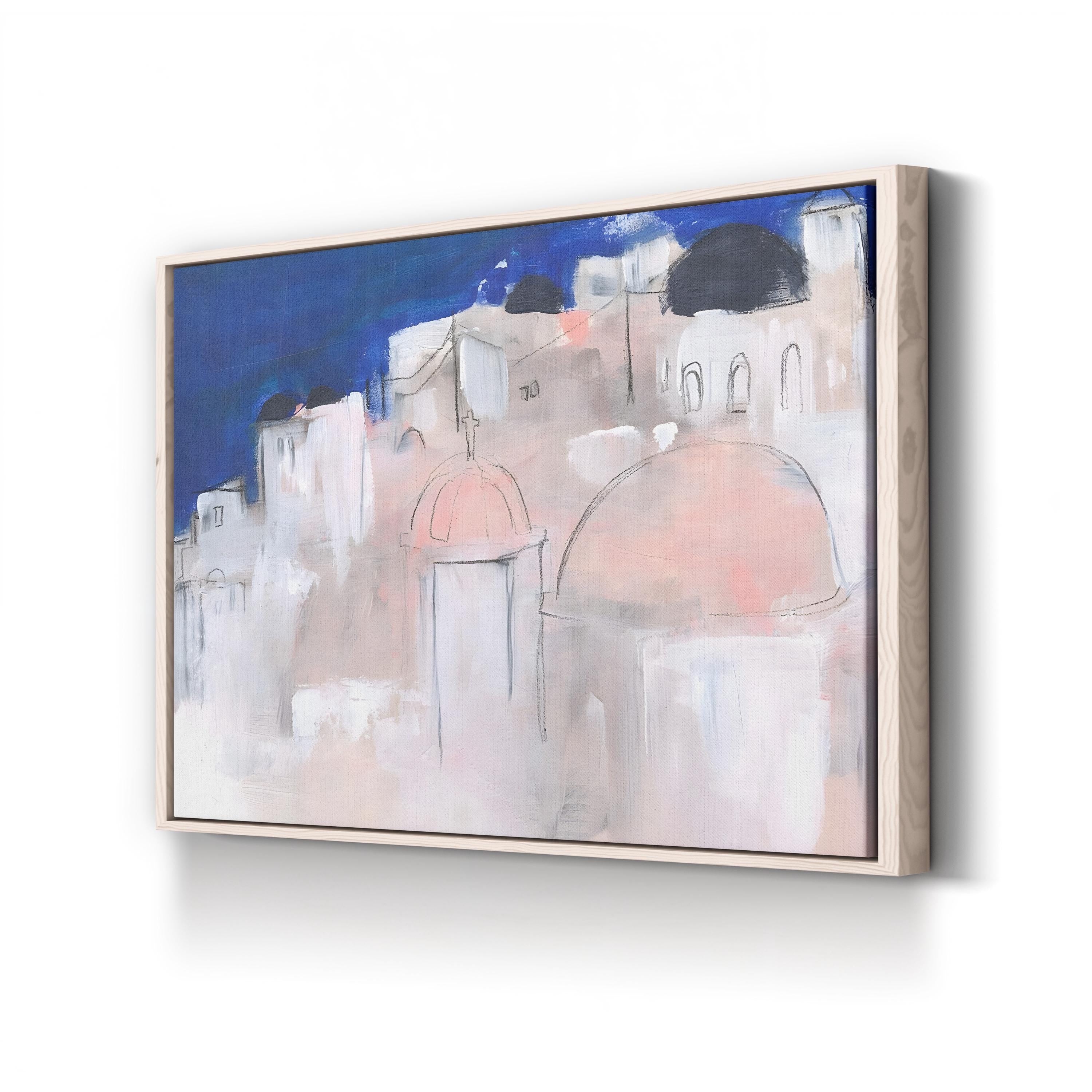 Mediterranean Blue II Coastal Abstract – Jennifer Paxton Parker Wall Art | Contemporary Canvas Print