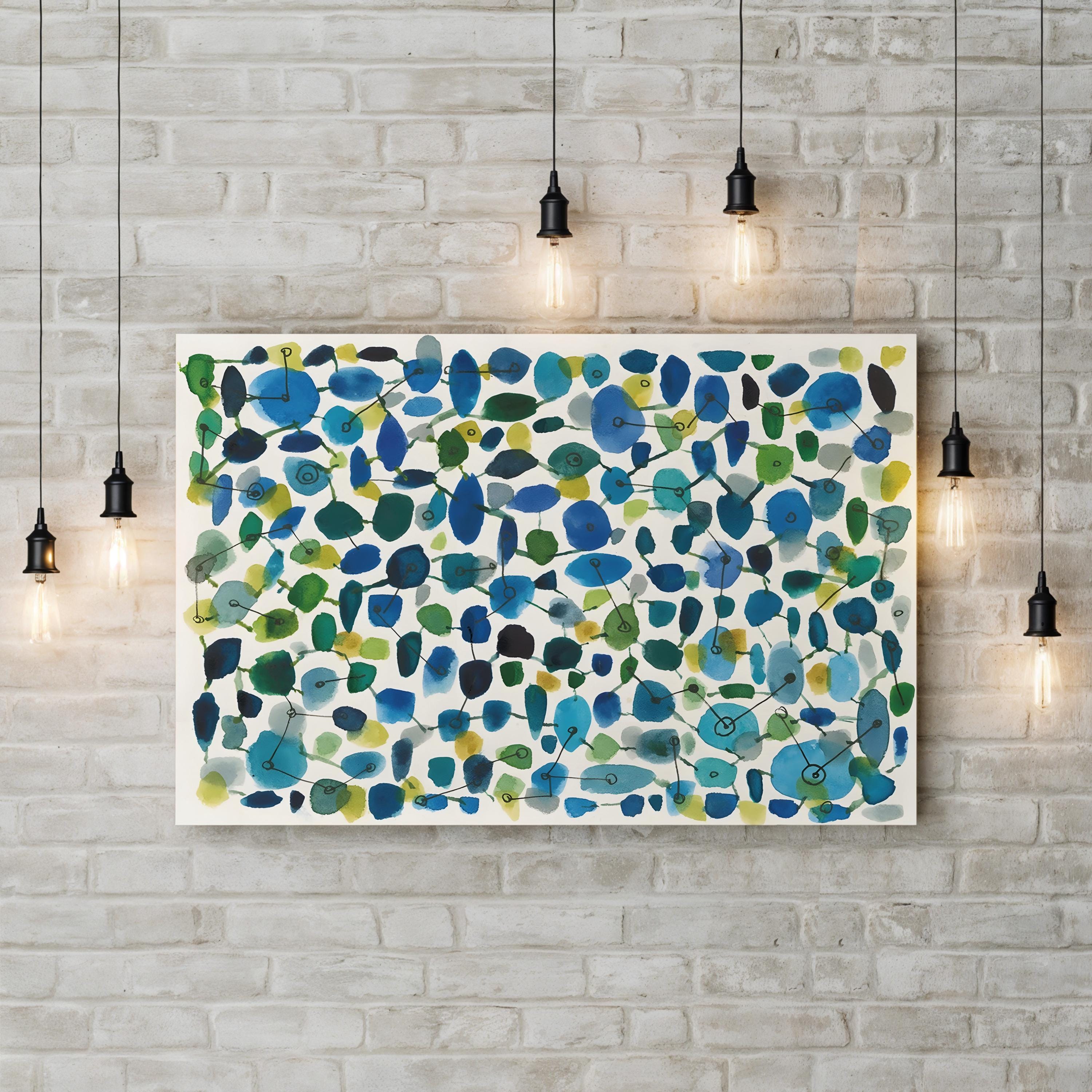 Mid Century III Geometric Abstract – Cheryl Warrick Wall Art | Mid-Century Modern Canvas Print