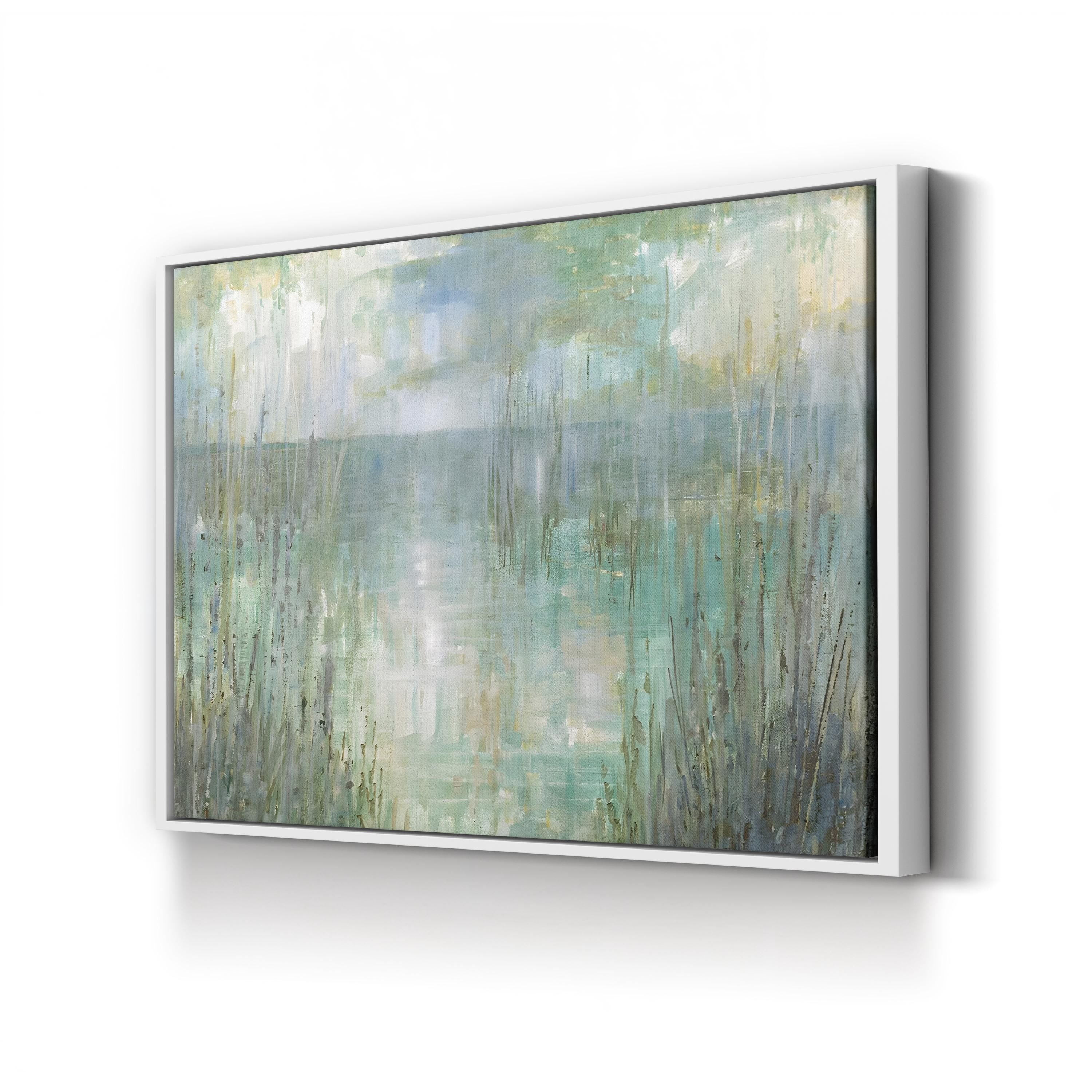 Morning Reflection Canvas Art – Abstract Coastal Landscape by Ruane Manning