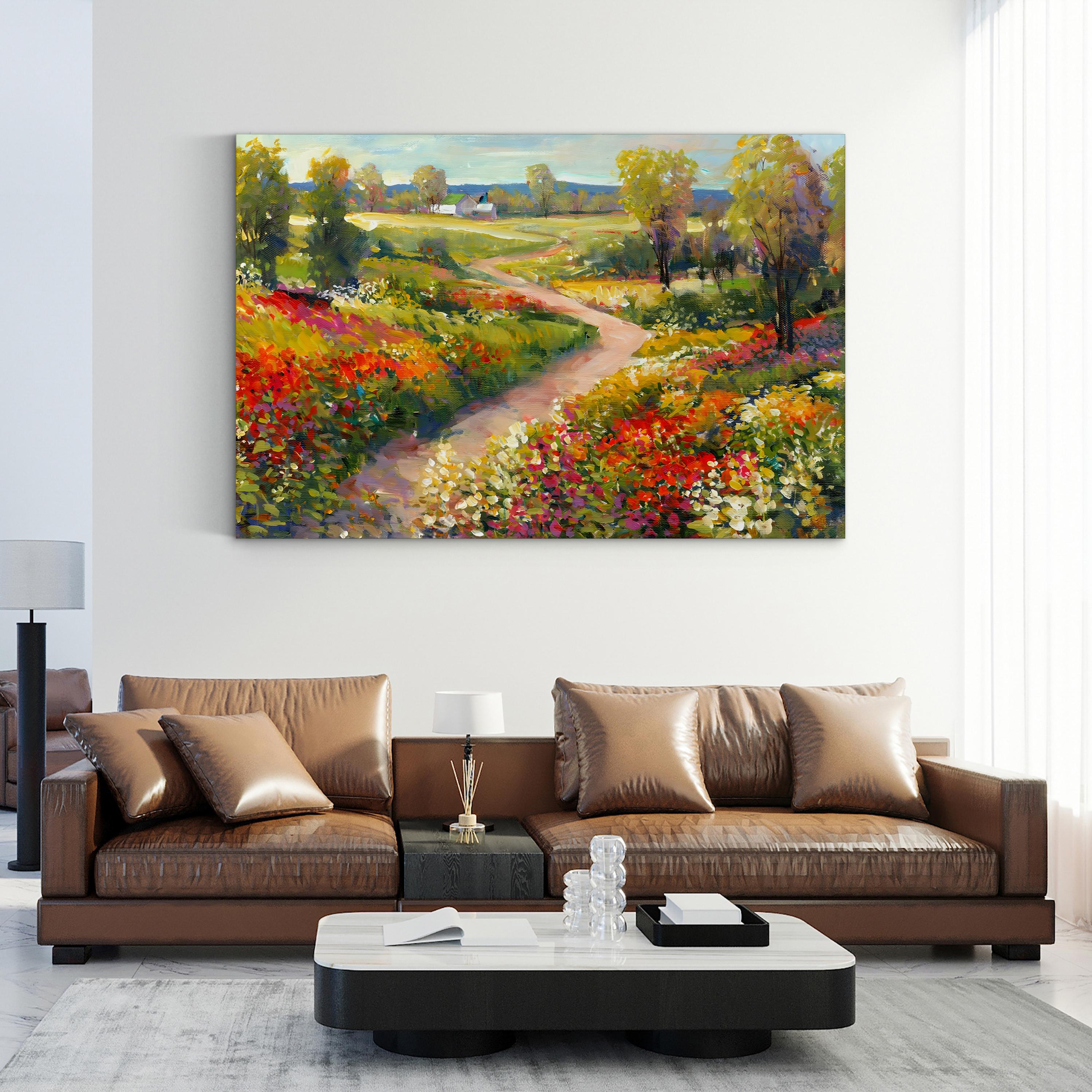 Morning Walk II Garden Path – Tim O’Toole Wall Art | Contemporary Landscape Canvas Print