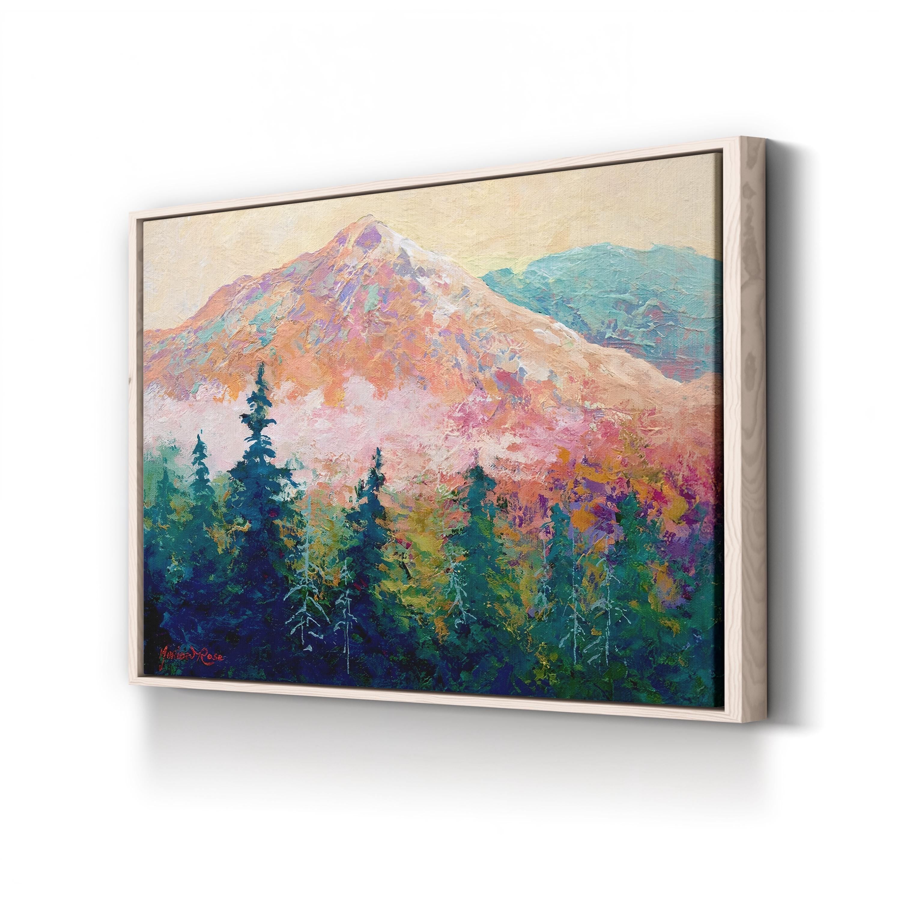 Mountain Sentinel – Marion Rose Wall Art | Contemporary Mountain Landscape Canvas Print